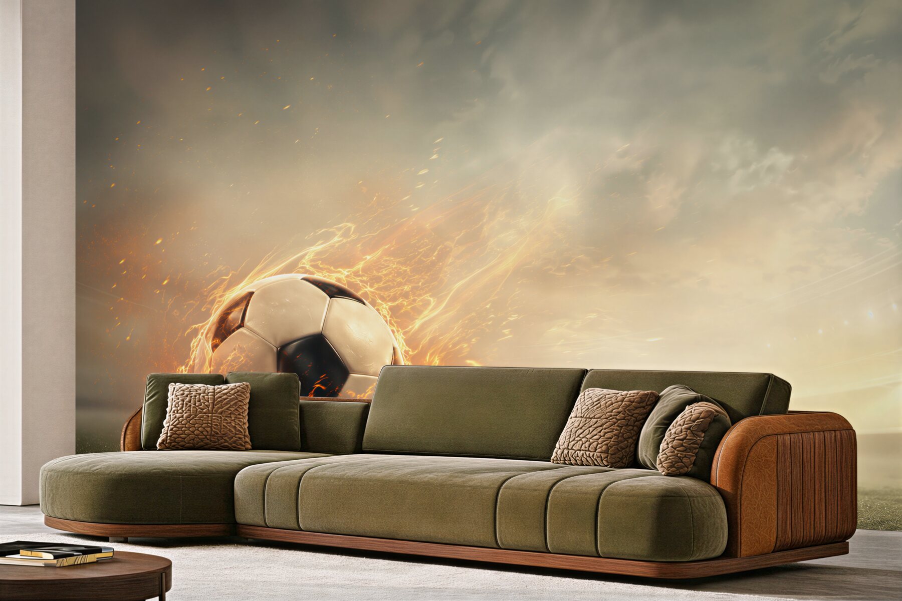 Fototapeta płonie piłka nożna?v23
