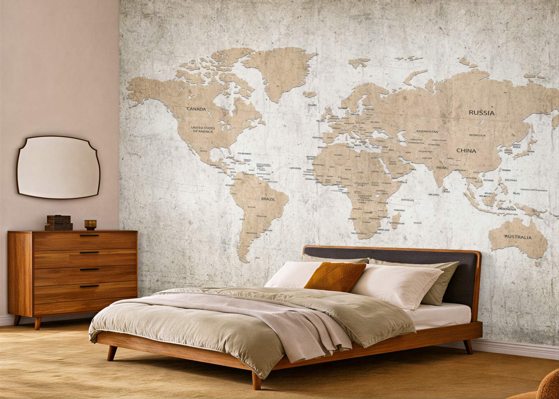 Fototapeta skromna mapa świata na ścianie?v23