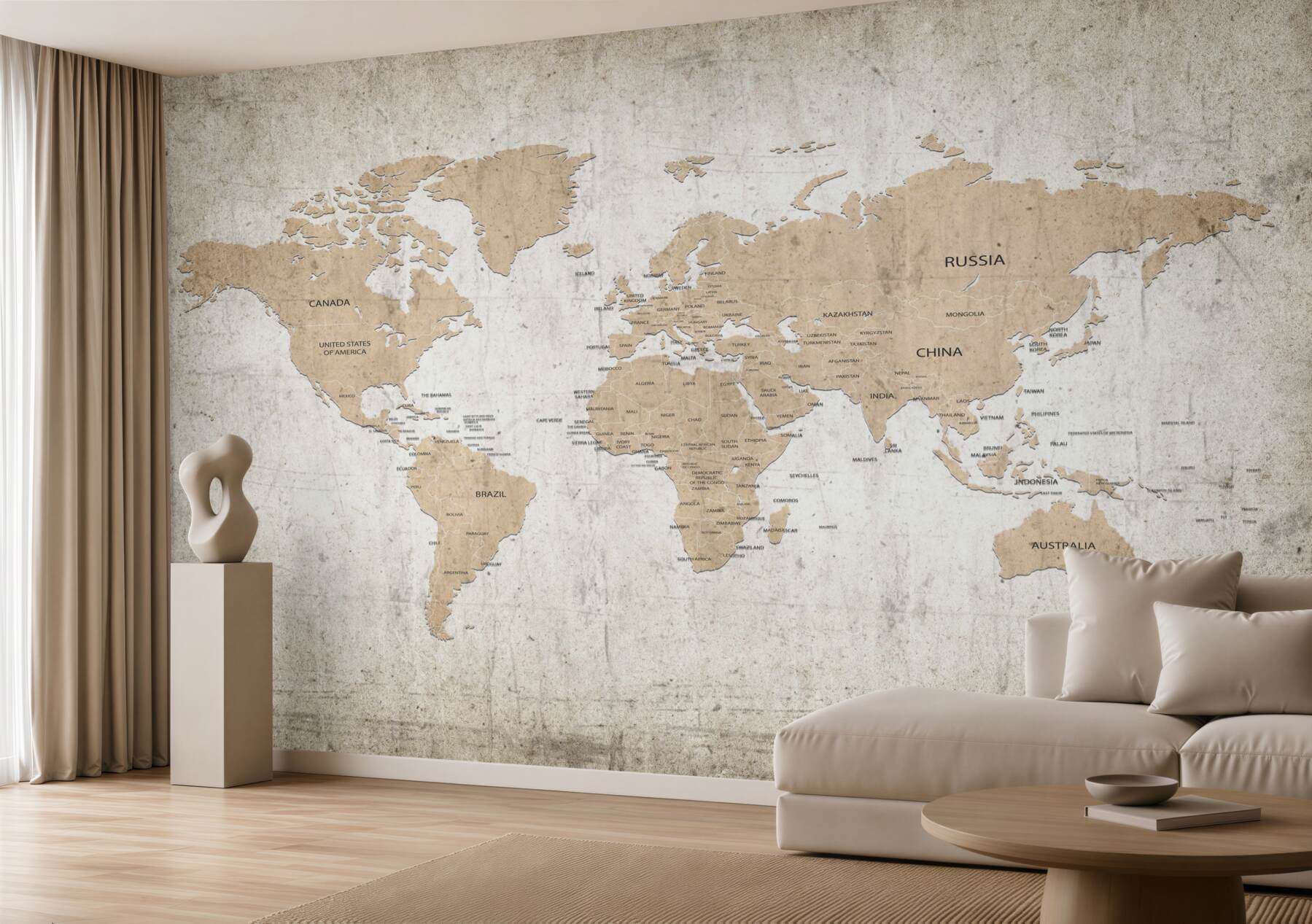 Fototapeta skromna mapa świata na ścianie?v23