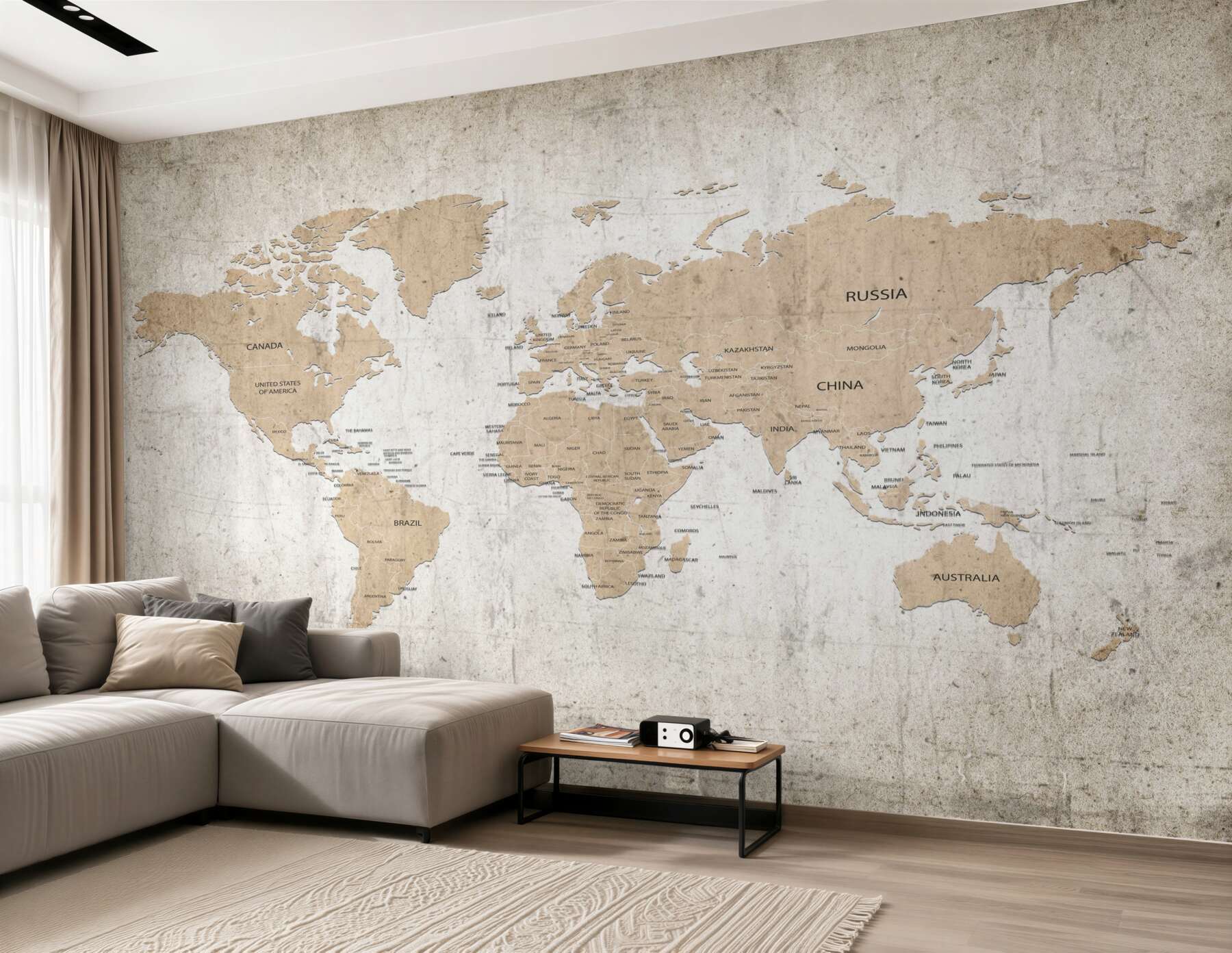 Fototapeta skromna mapa świata na ścianie?v23