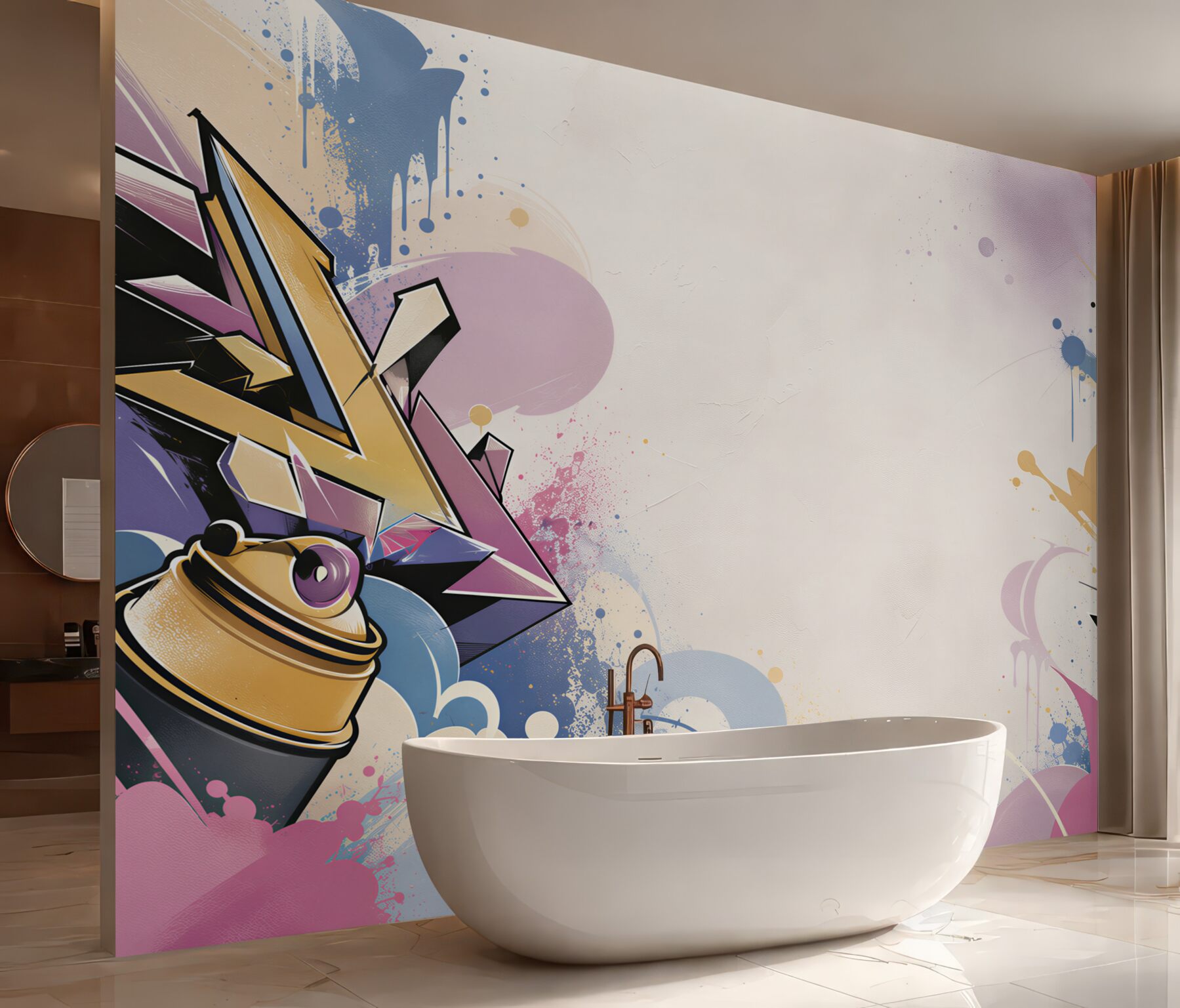 Fototapeta jasne napisy różniące się od tekstu graffiti?v23