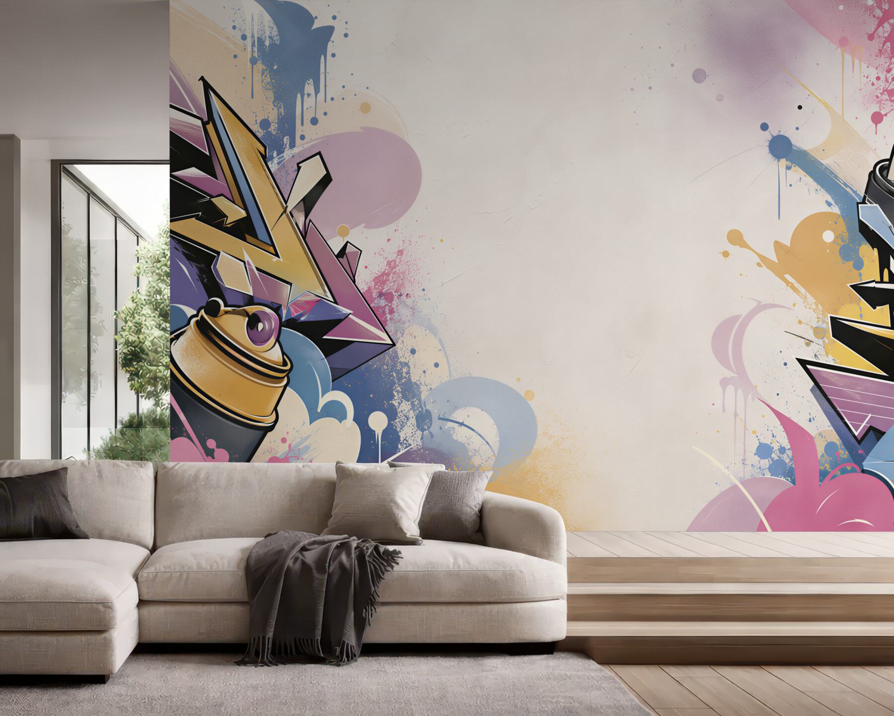 Fototapeta jasne napisy różniące się od tekstu graffiti?v23