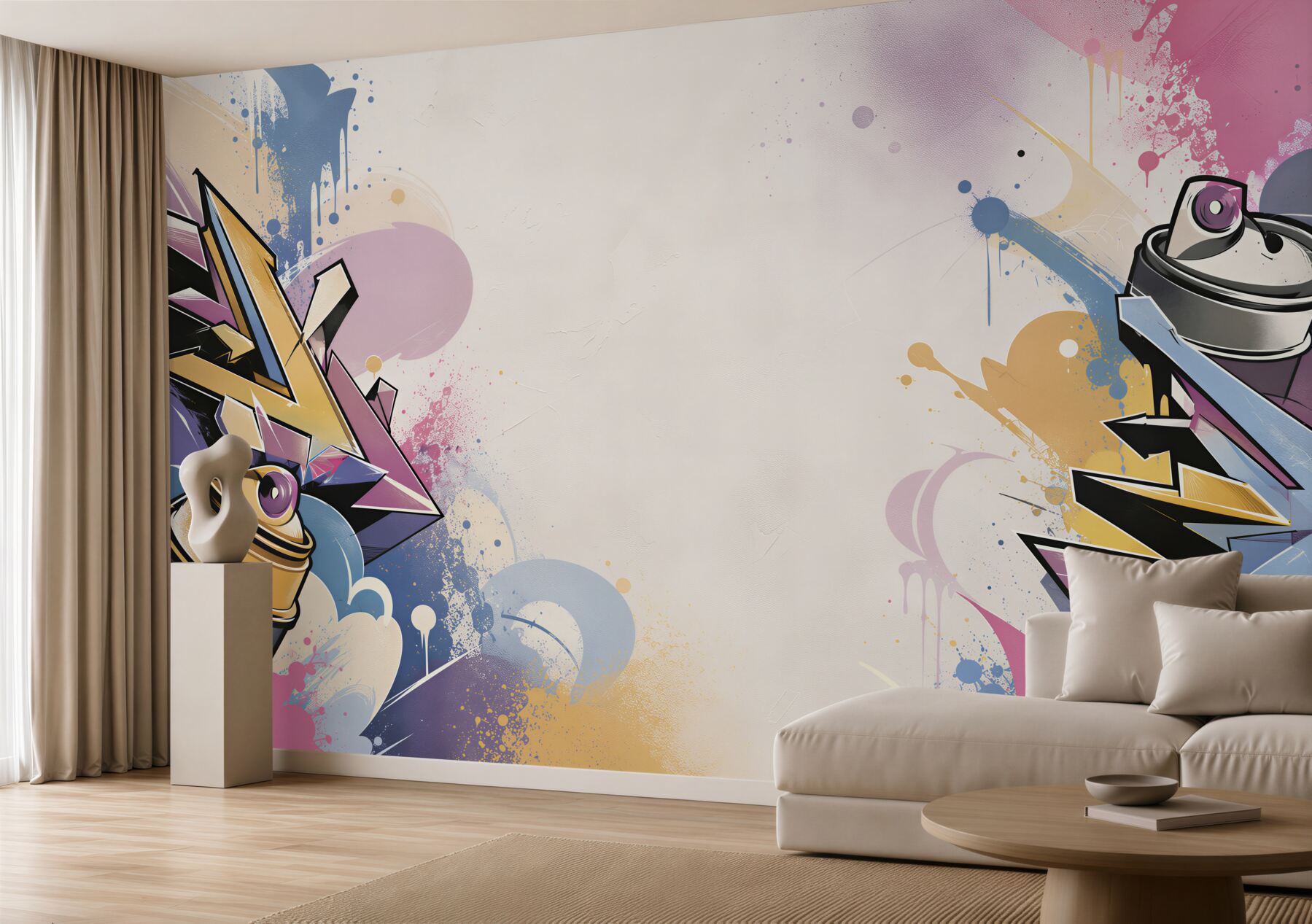 Fototapeta jasne napisy różniące się od tekstu graffiti?v23