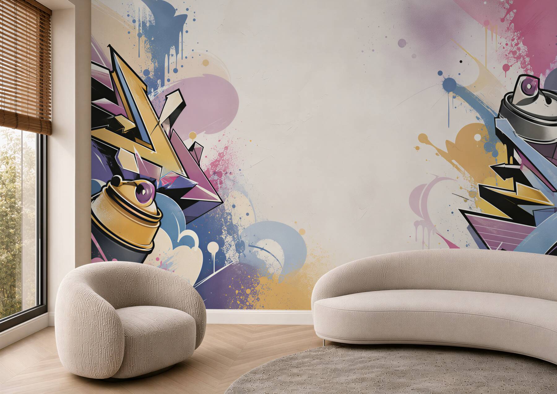 Fototapeta jasne napisy różniące się od tekstu graffiti?v23