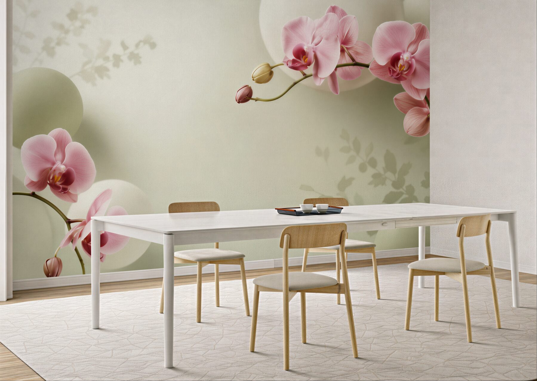 Fototapeta fioletowe i białe orchidee?v23