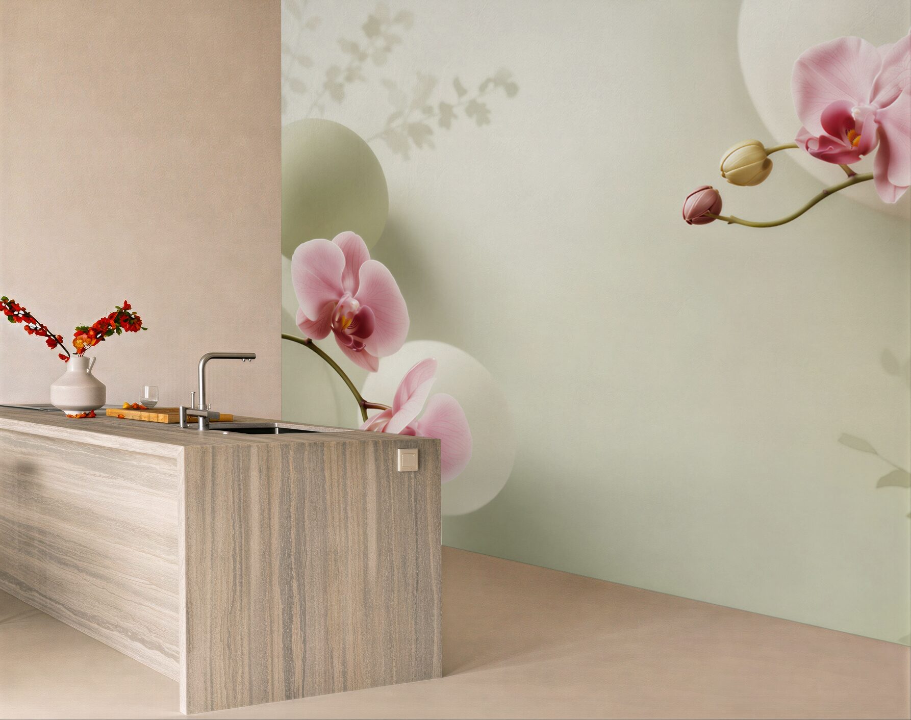 Fototapeta fioletowe i białe orchidee?v23