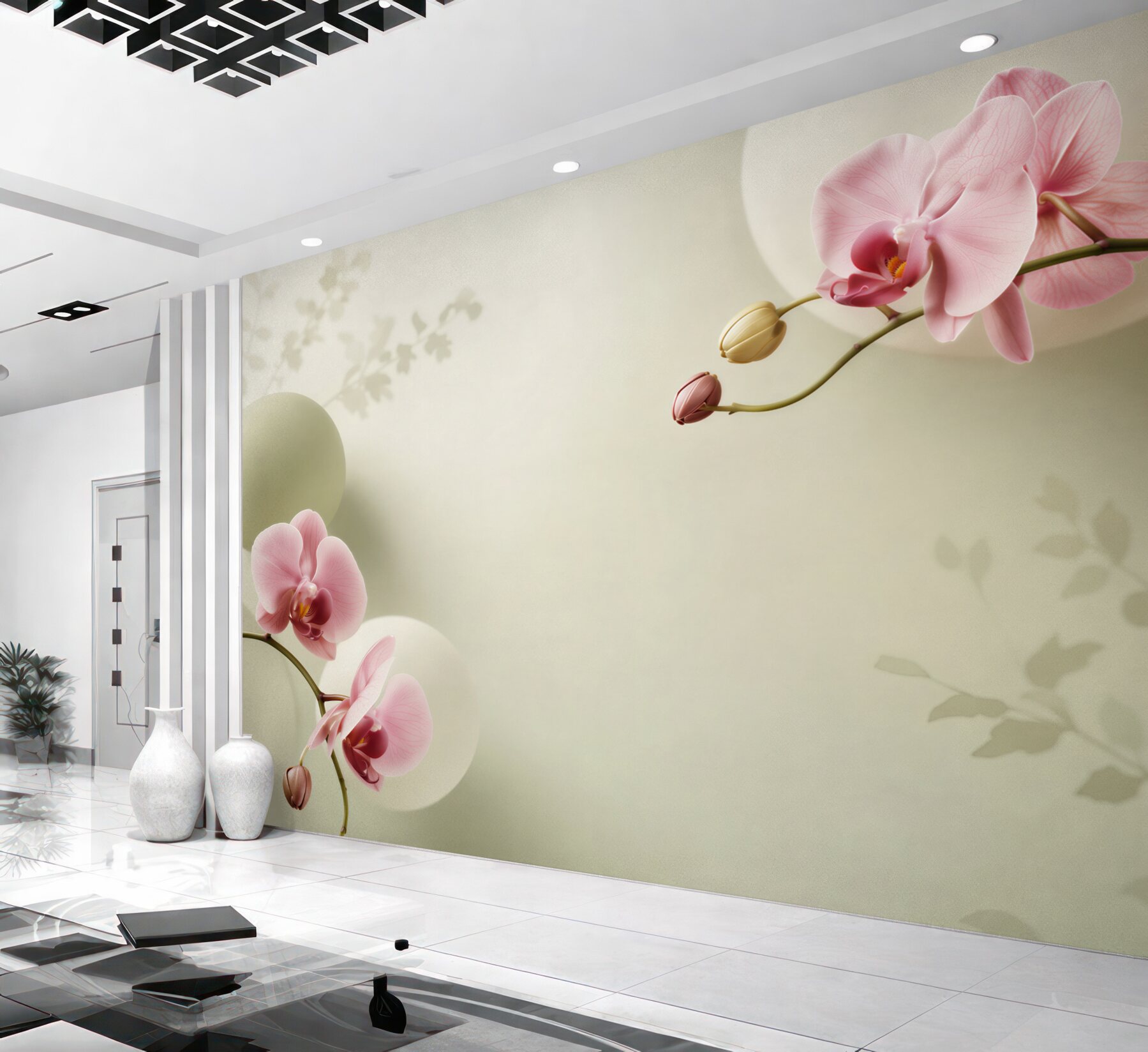 Fototapeta fioletowe i białe orchidee?v23