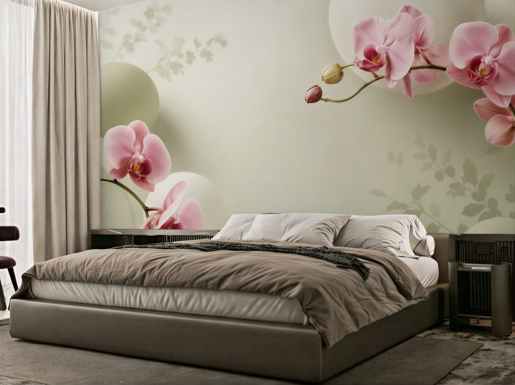 Fototapeta fioletowe i białe orchidee?v23