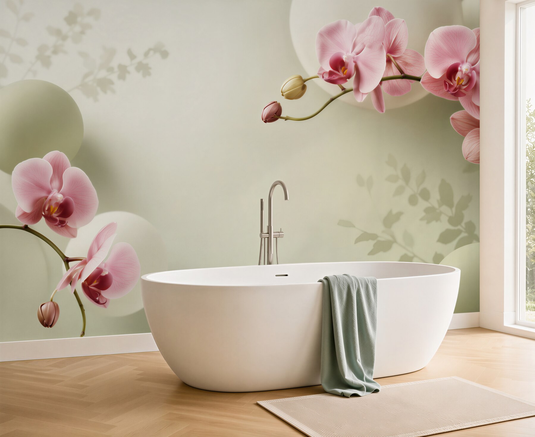 Fototapeta fioletowe i białe orchidee?v23