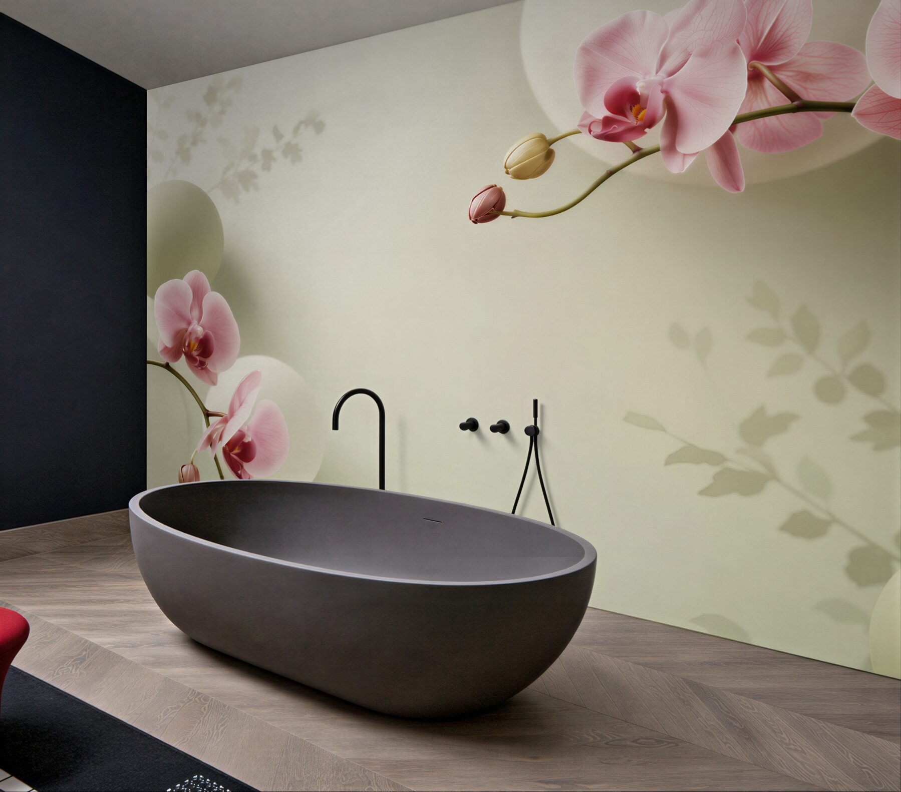 Fototapeta fioletowe i białe orchidee?v23