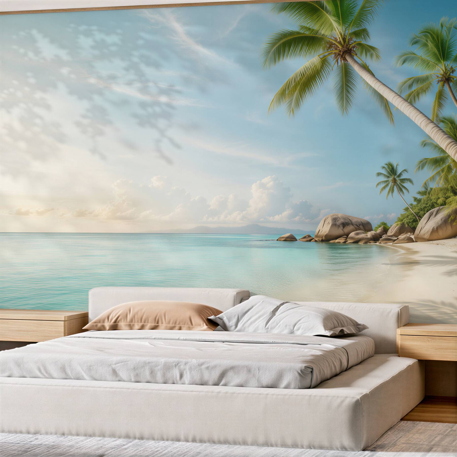 Fototapeta jacht płynie w kierunku plaży wyspy?v23