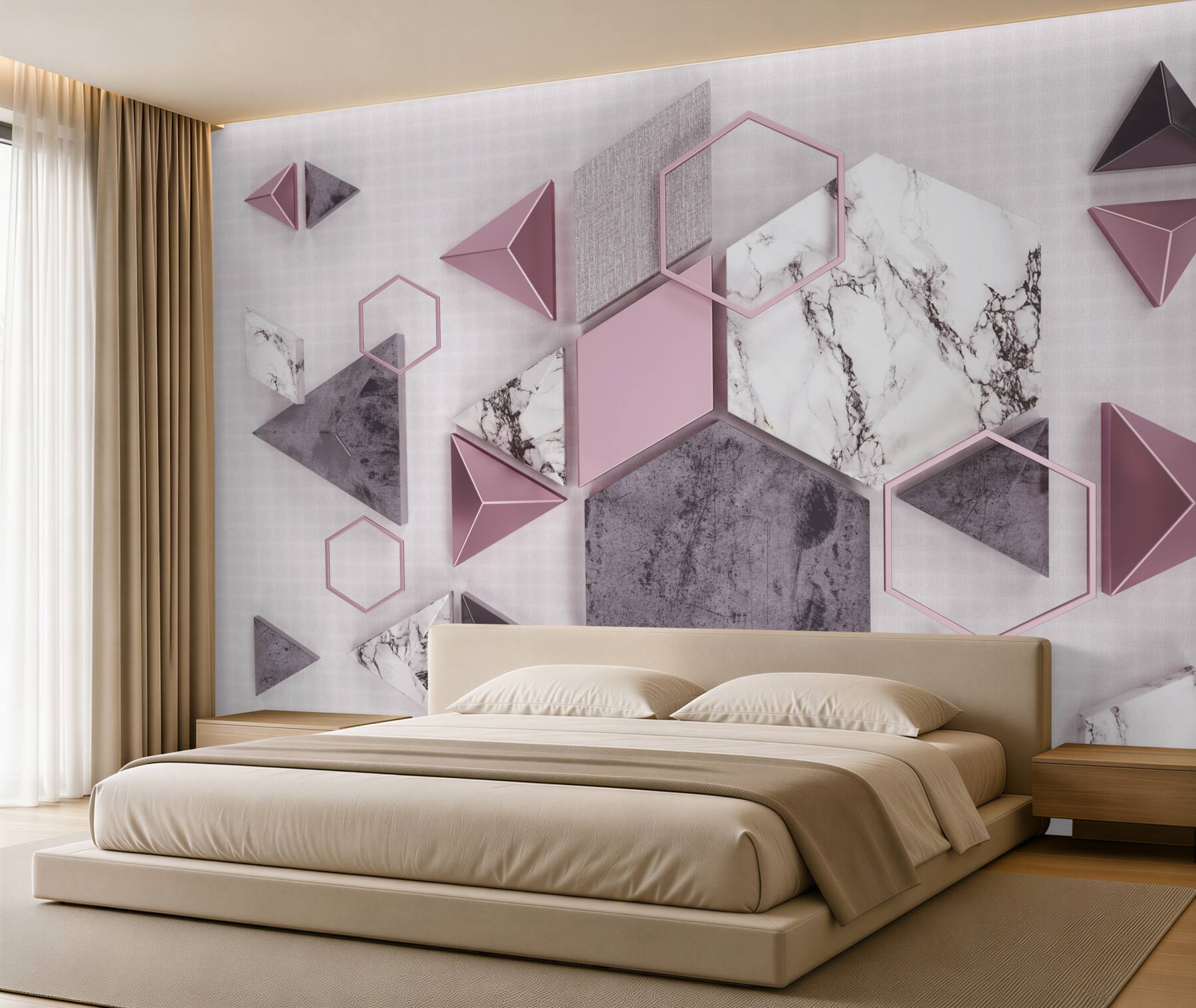 Fototapeta marmurowe kształty geometryczne