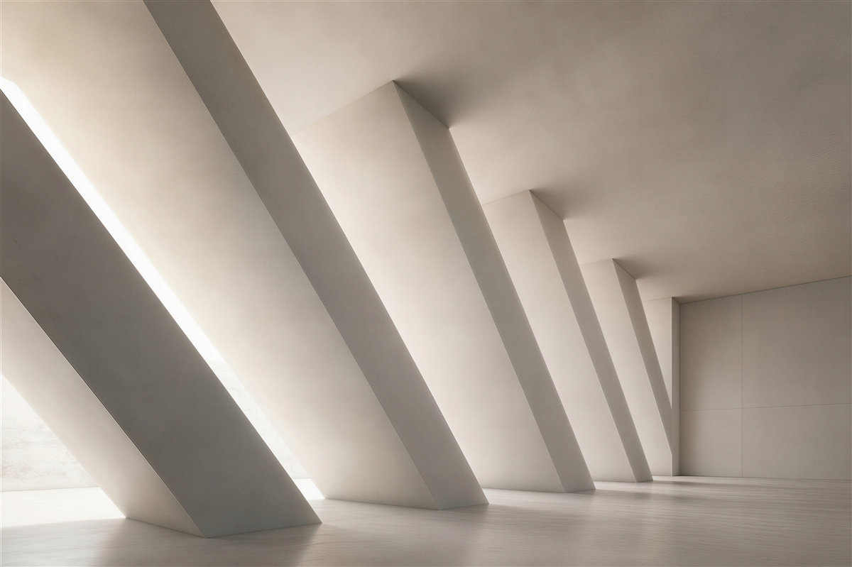 Fototapeta architektoniczny szary tunel