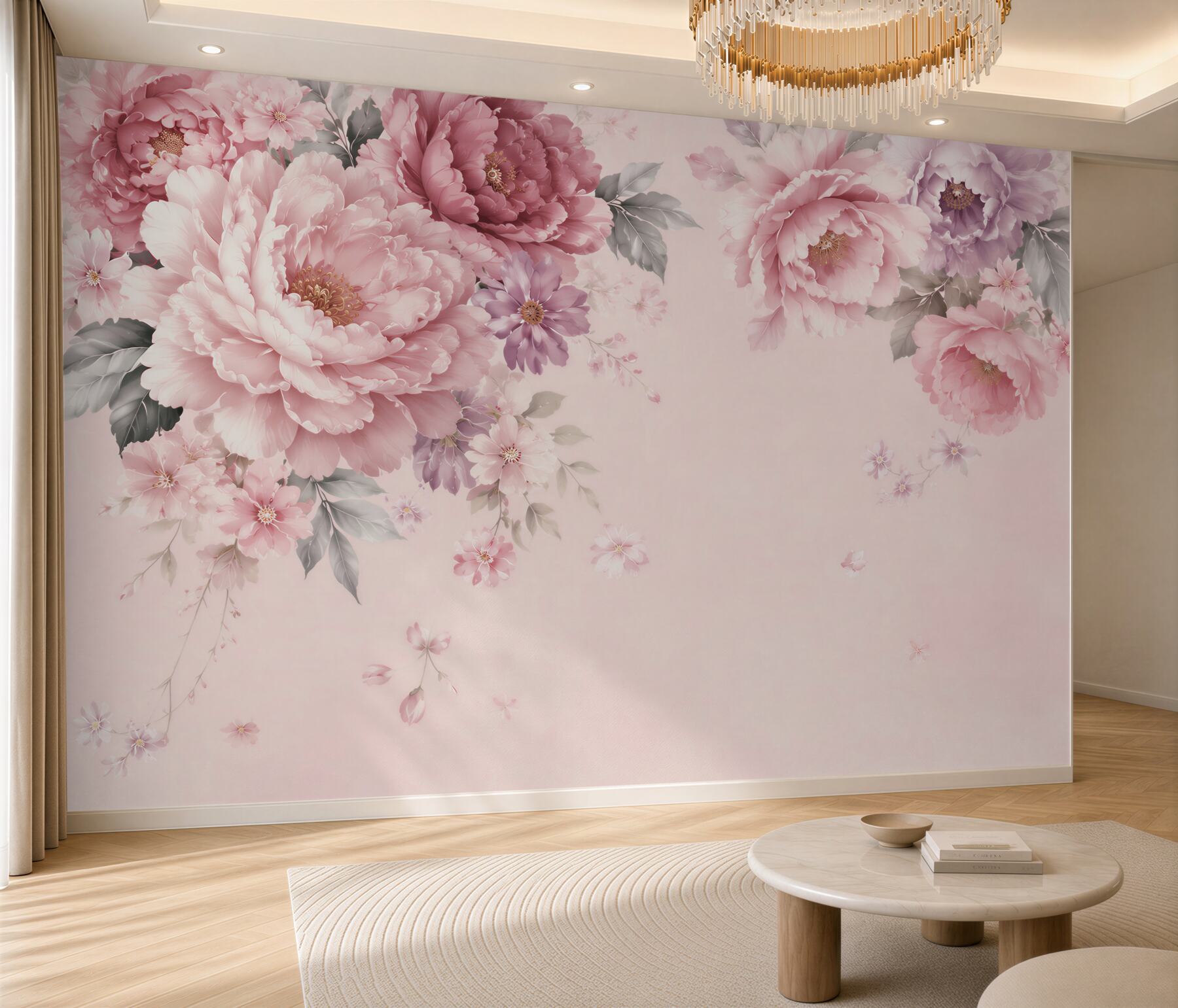 Fototapeta różne różowe kwiaty?v23