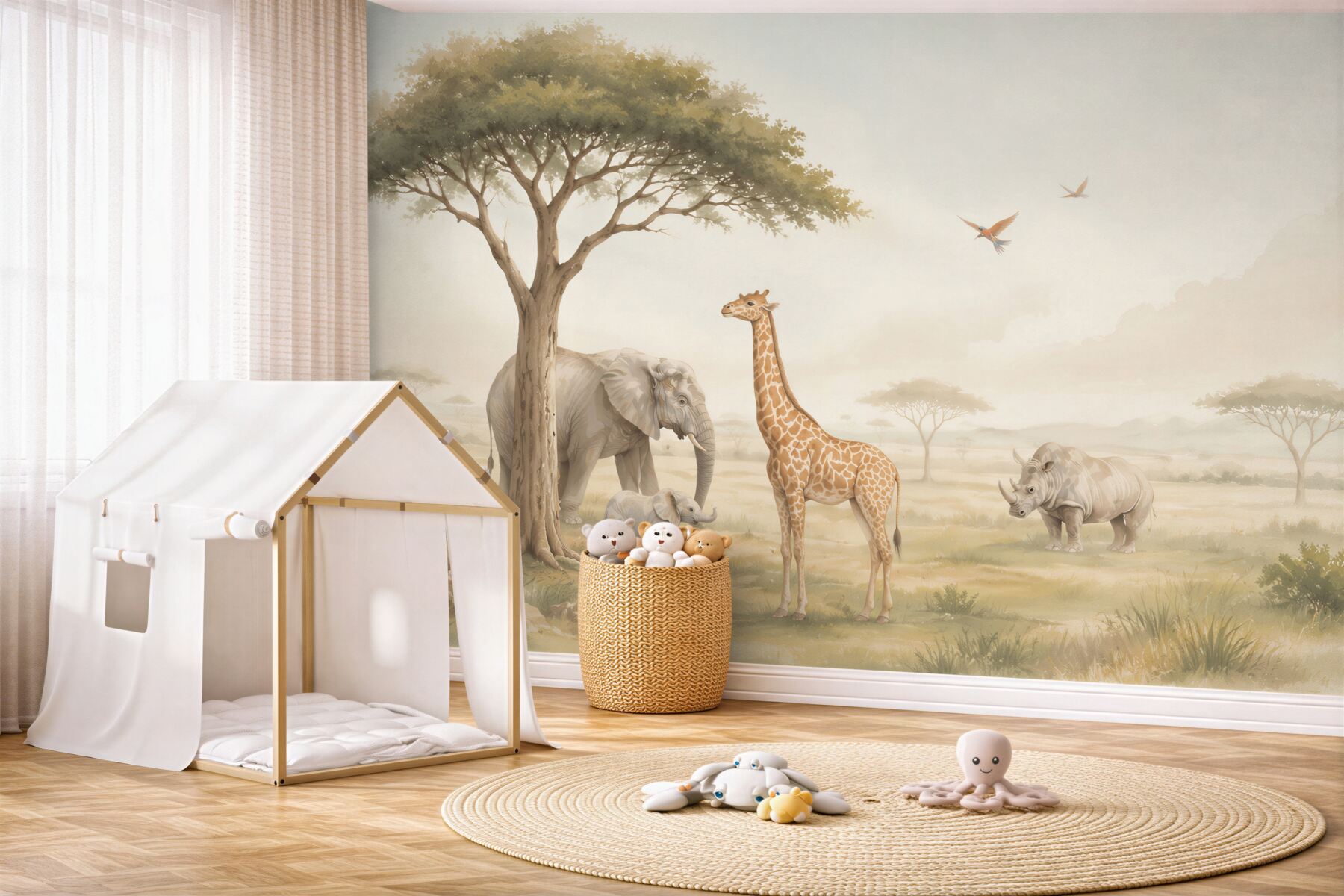 Fototapeta Afrykańskie zwierzęta na safari