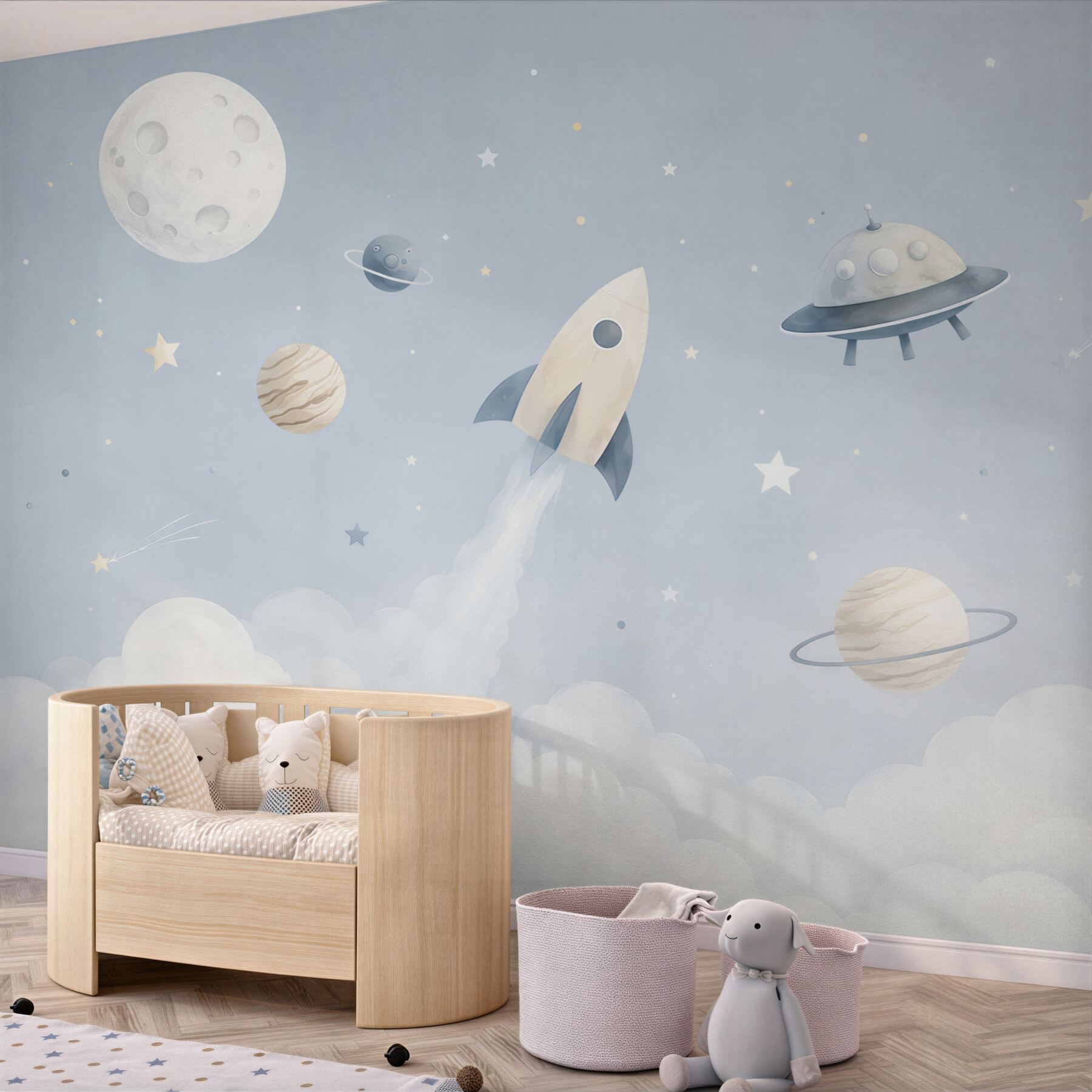 Fototapeta rakieta i ufo w kosmosie?v23