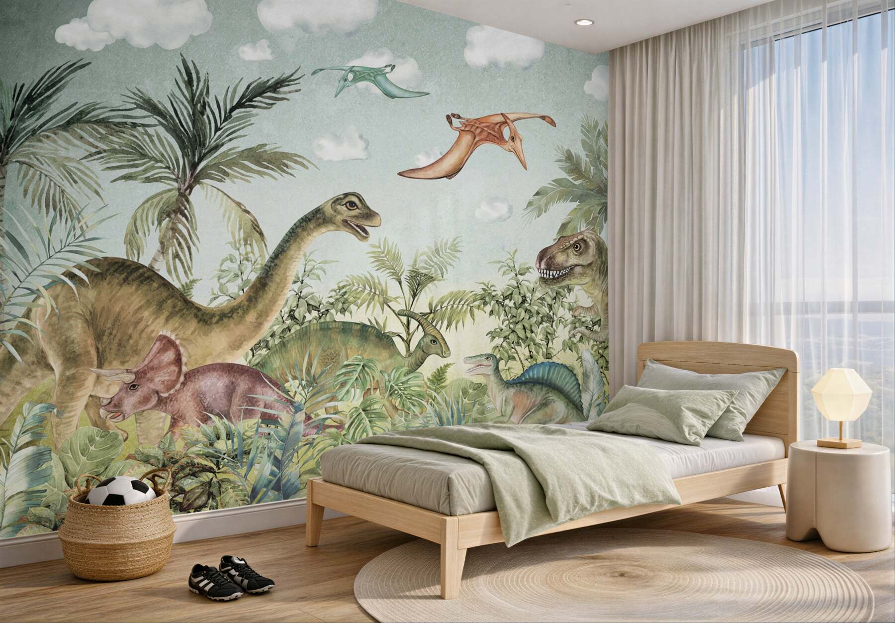 Fototapeta dinozaury na zielono?v23
