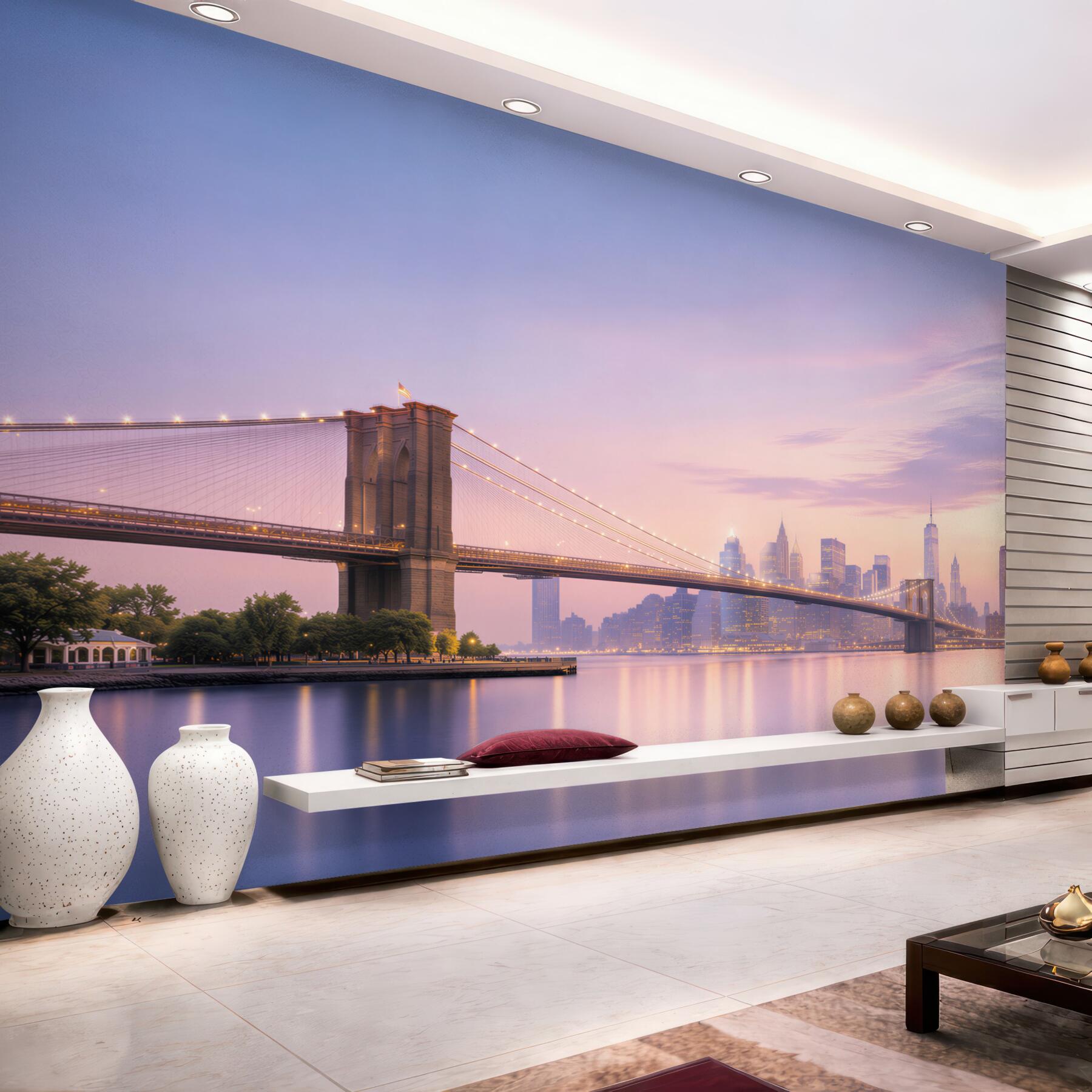Fototapeta Wieczorna panorama Manhattanu
