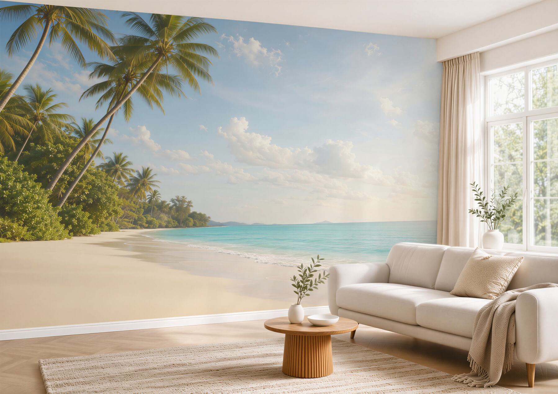 Fototapeta widok z okna na plażę?v23