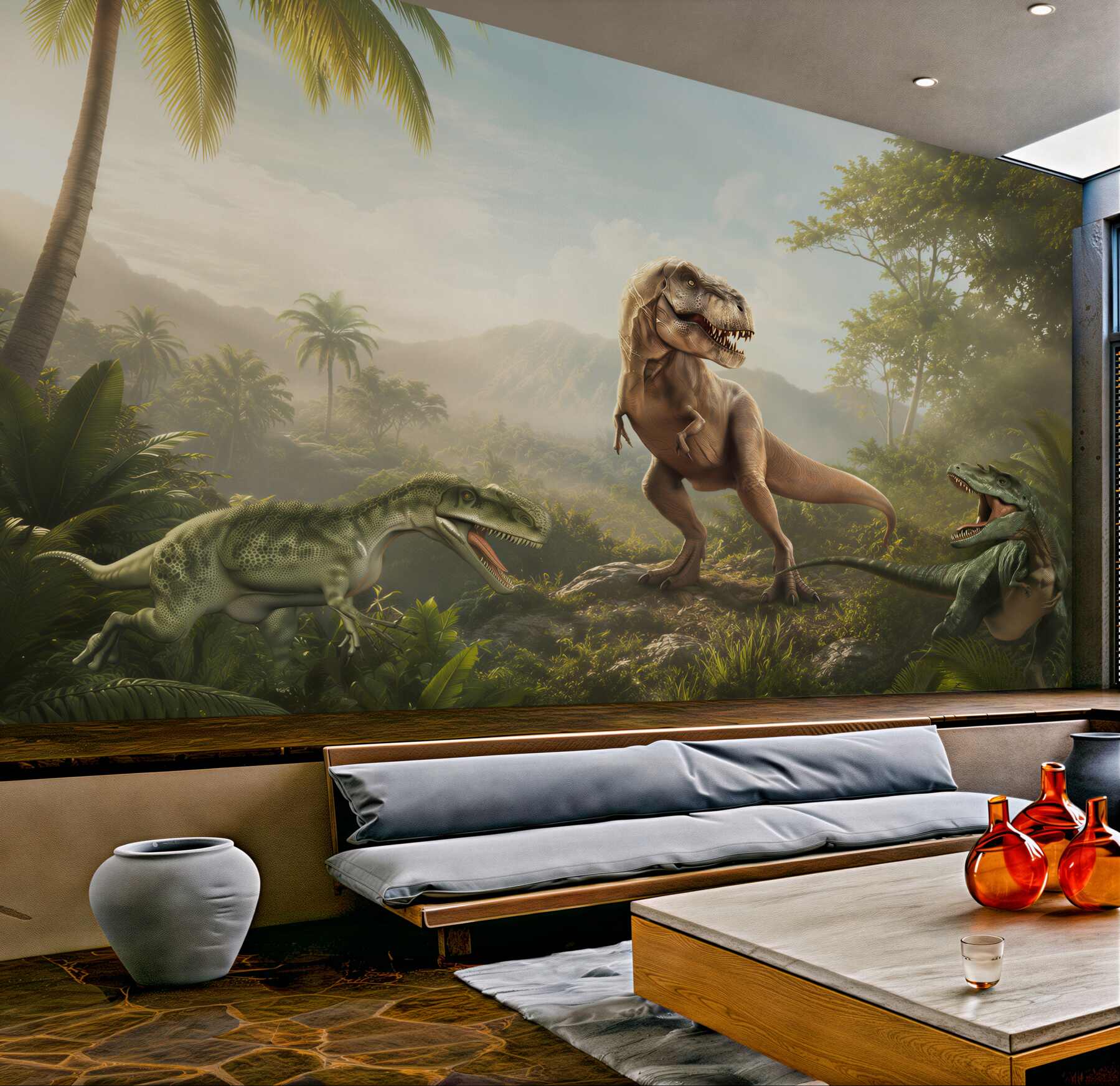 Fototapeta Wiek dinozaurów w tropikach