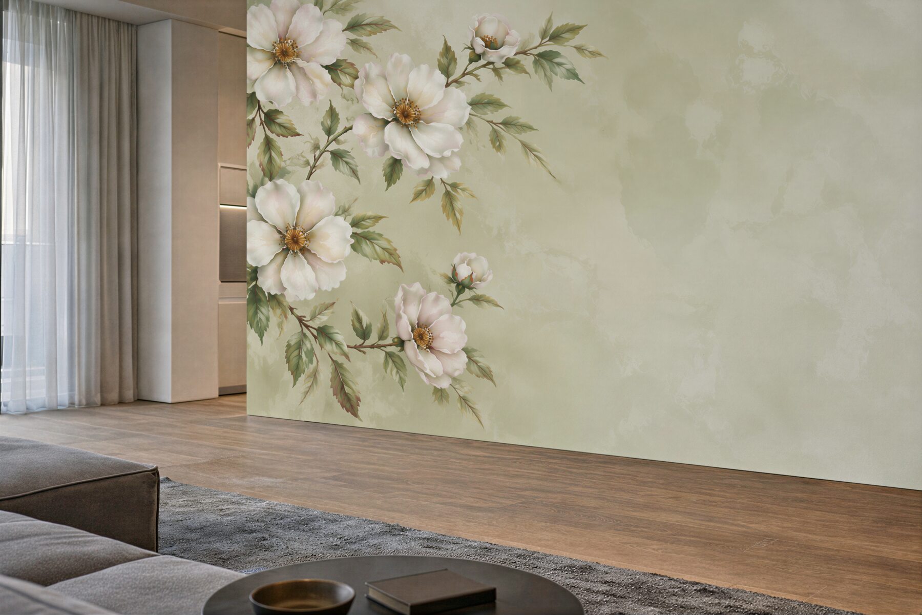 Fototapeta kwitnące gałęzie białej magnolii?v23