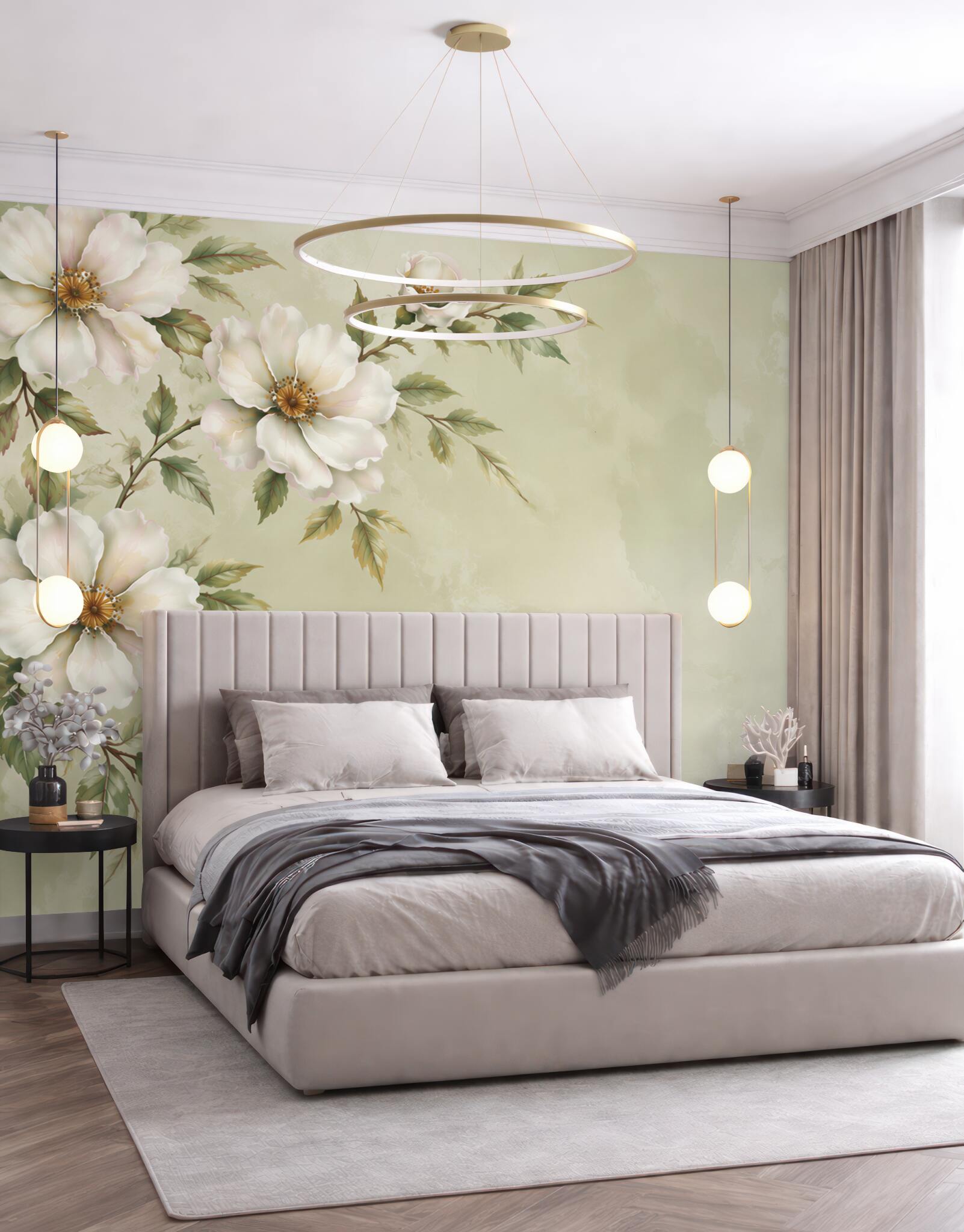Fototapeta kwitnące gałęzie białej magnolii?v23