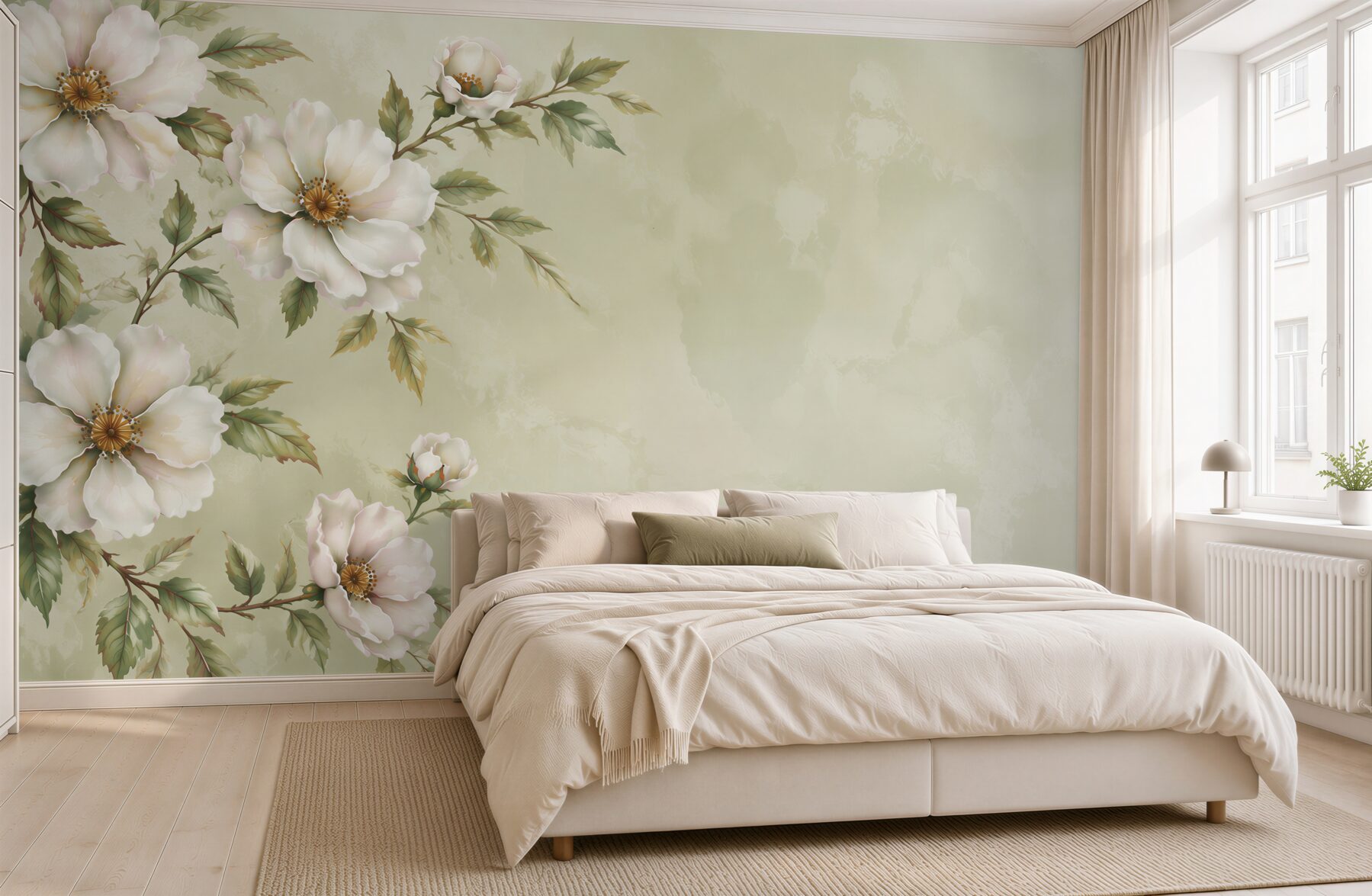 Fototapeta kwitnące gałęzie białej magnolii?v23
