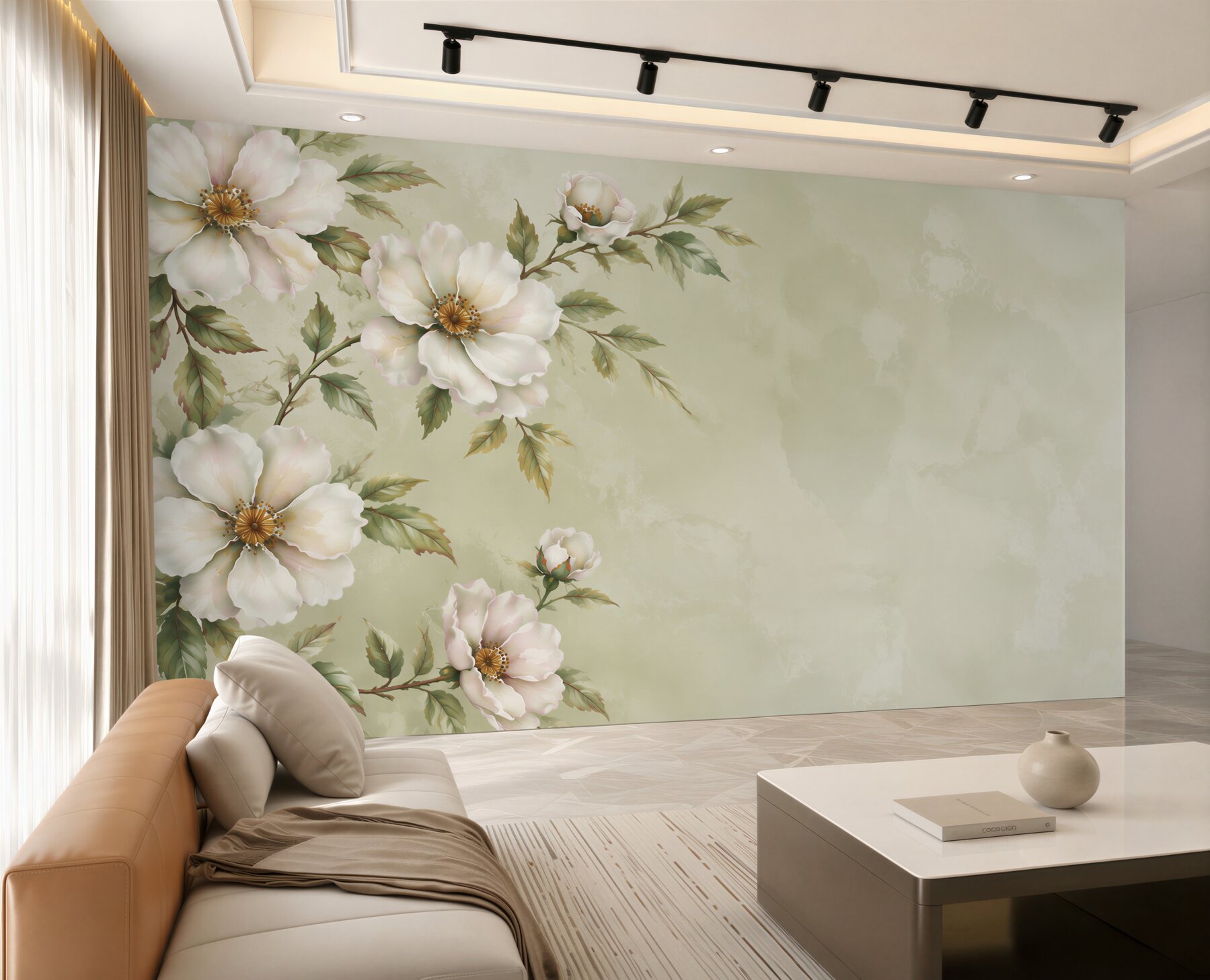 Fototapeta kwitnące gałęzie białej magnolii?v23