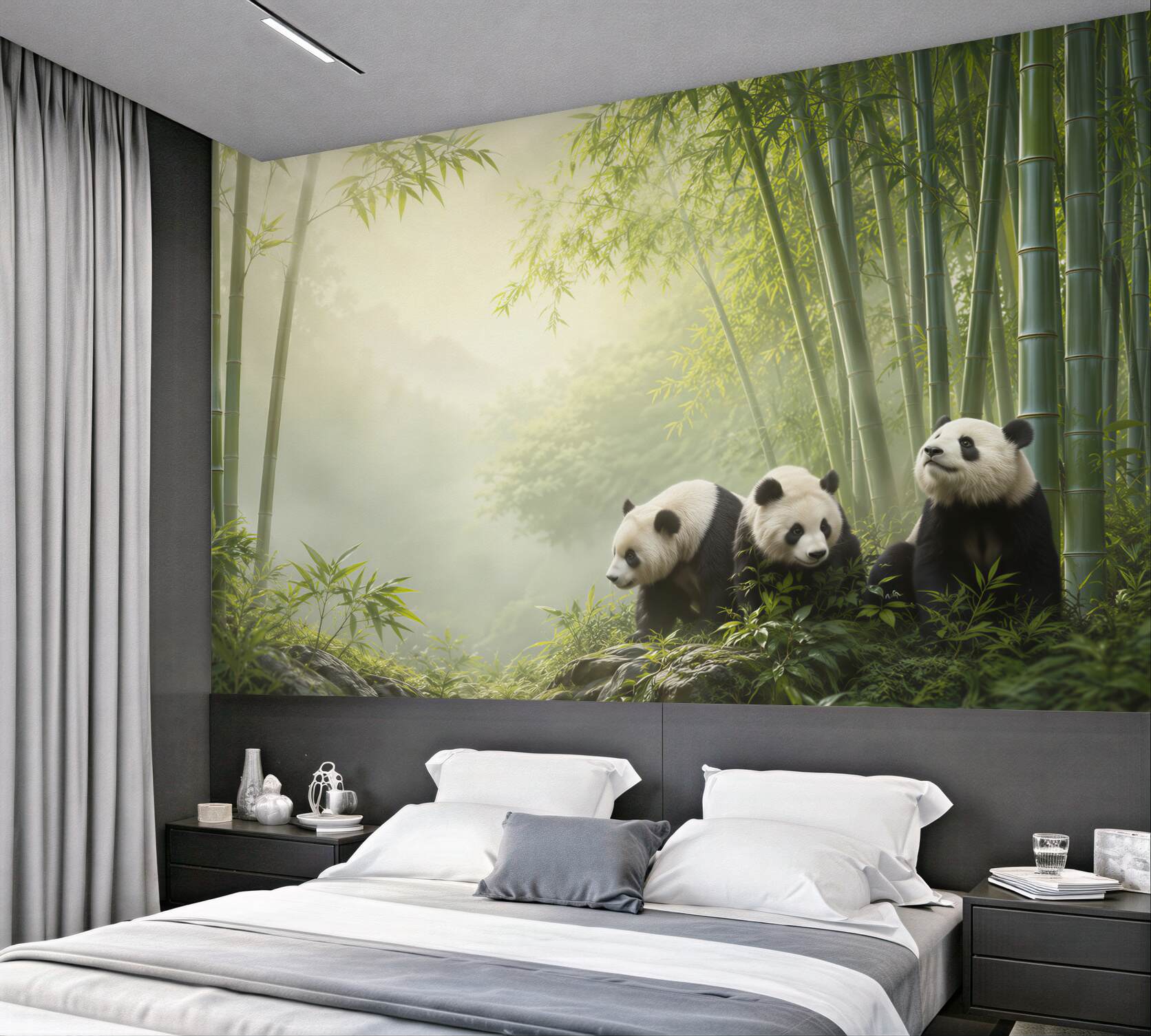 Fototapeta Panda w bambusowym lesie?v23
