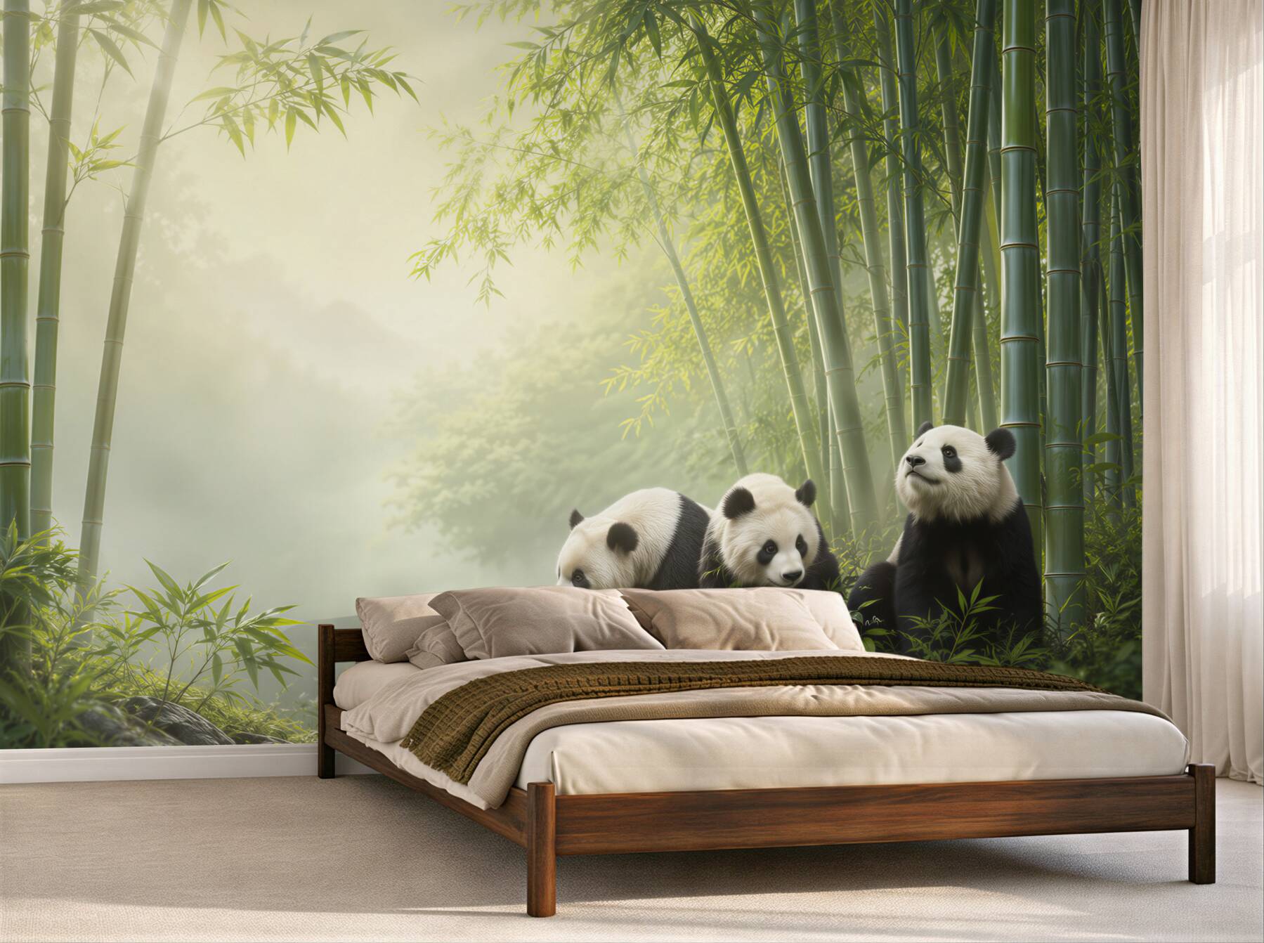 Fototapeta Panda w bambusowym lesie?v23
