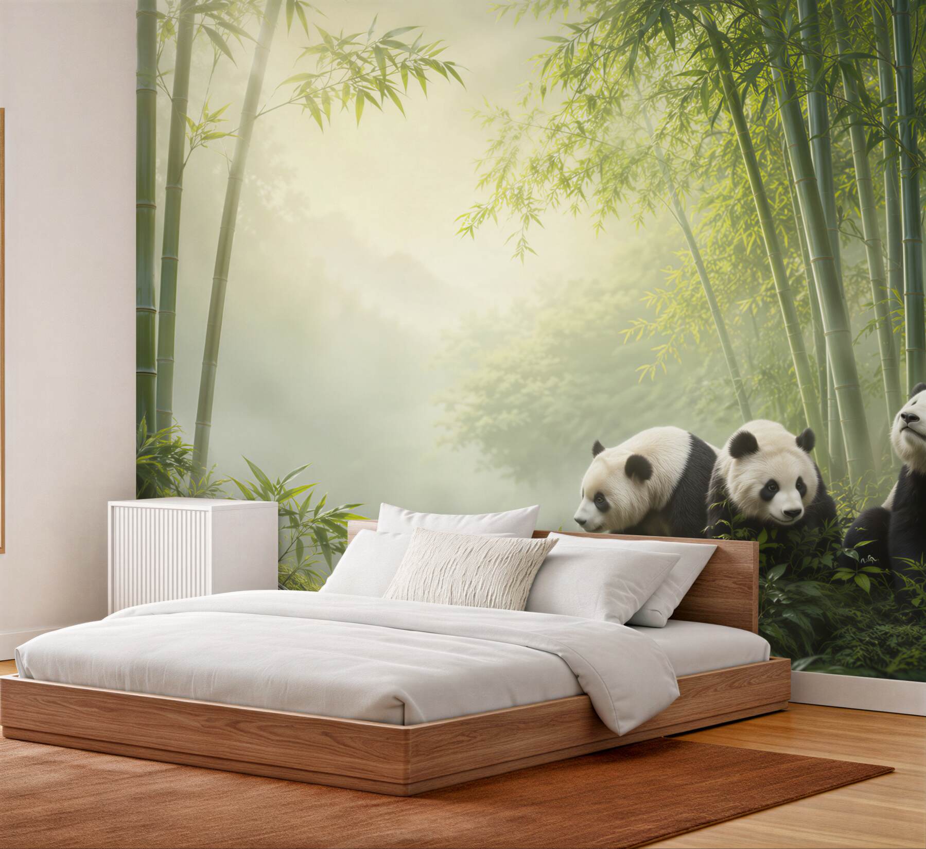 Fototapeta Panda w bambusowym lesie?v23