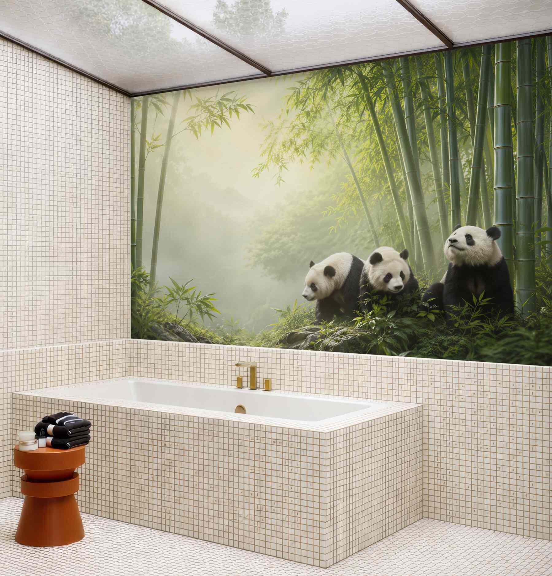 Fototapeta Panda w bambusowym lesie?v23