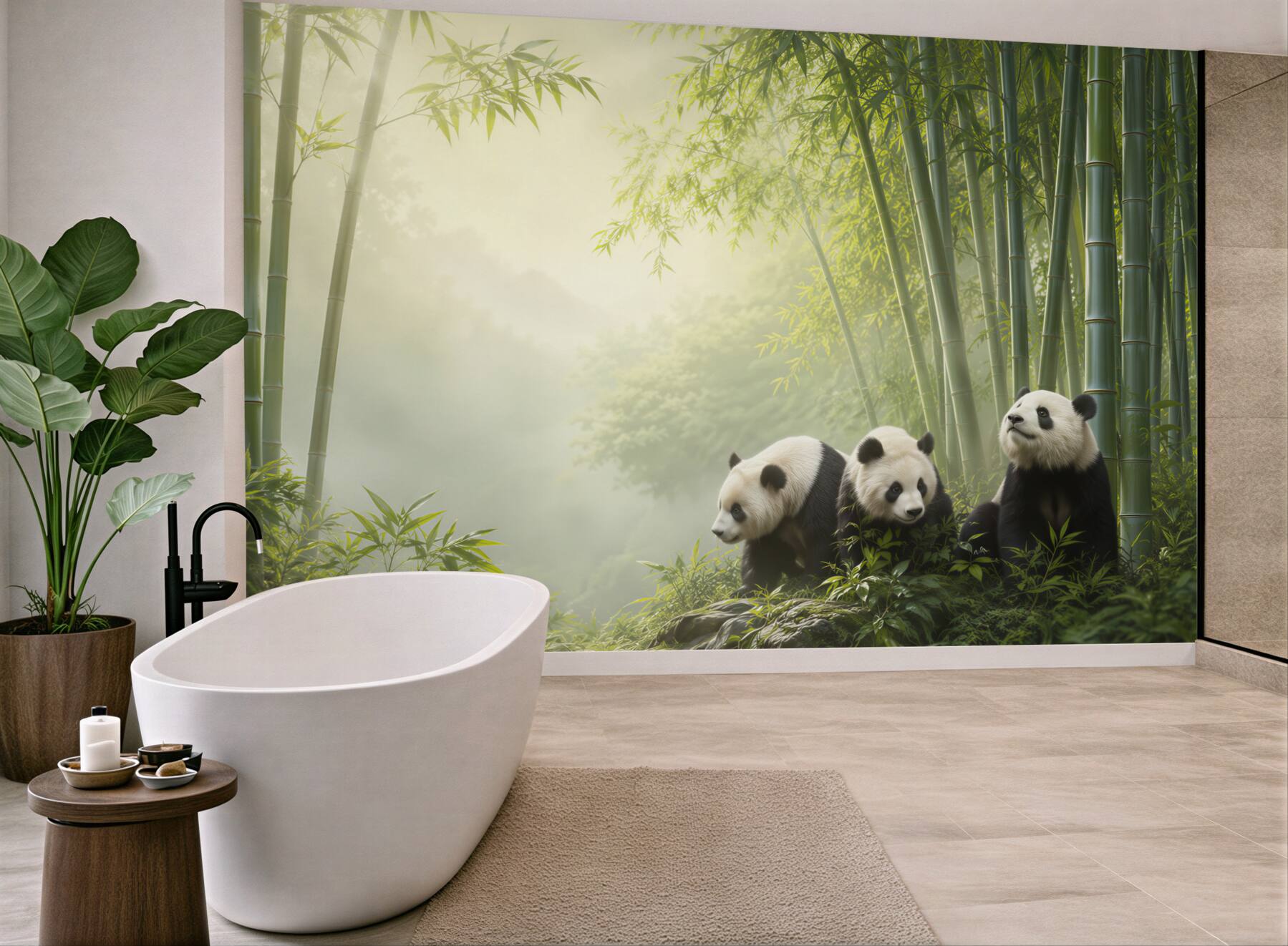 Fototapeta Panda w bambusowym lesie?v23