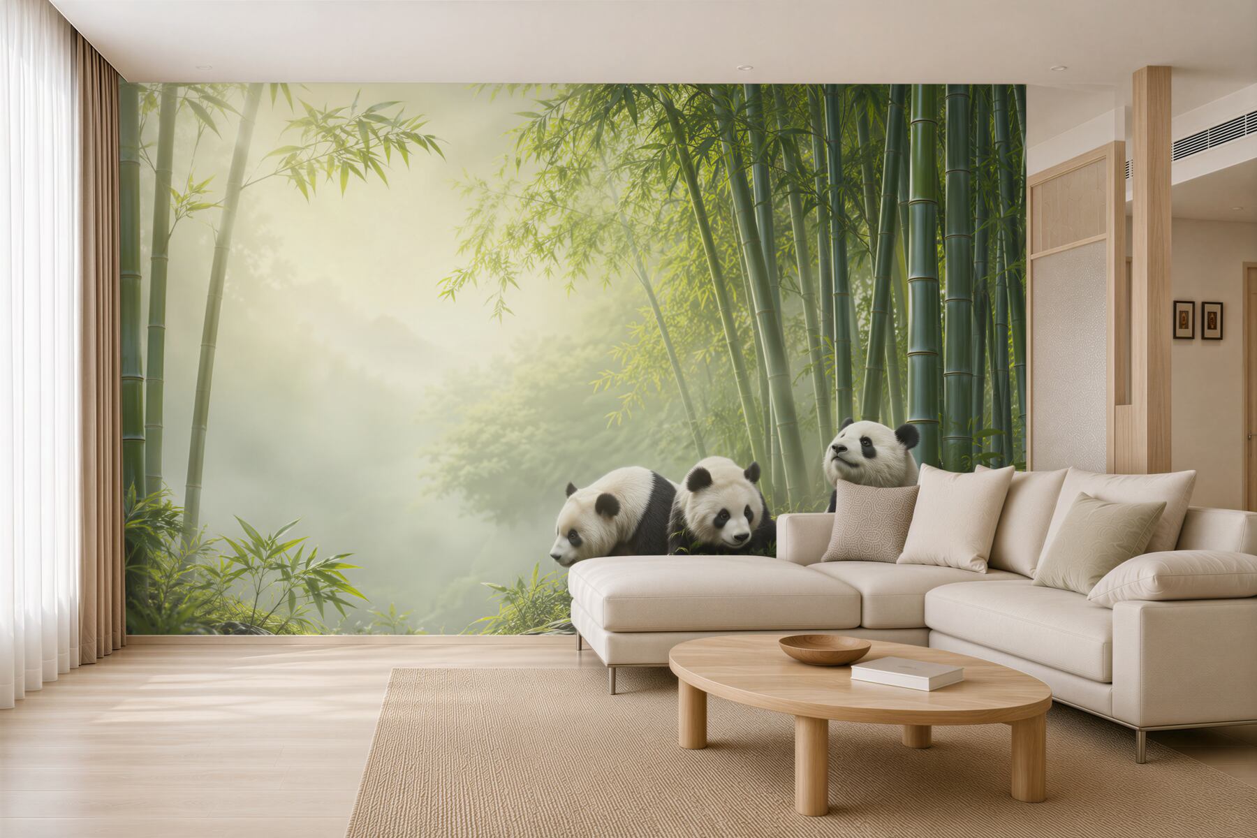 Fototapeta Panda w bambusowym lesie?v23