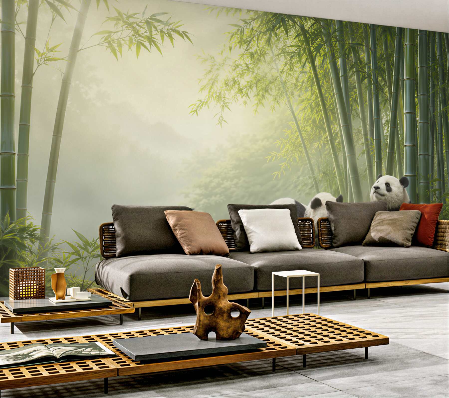 Fototapeta Panda w bambusowym lesie?v23
