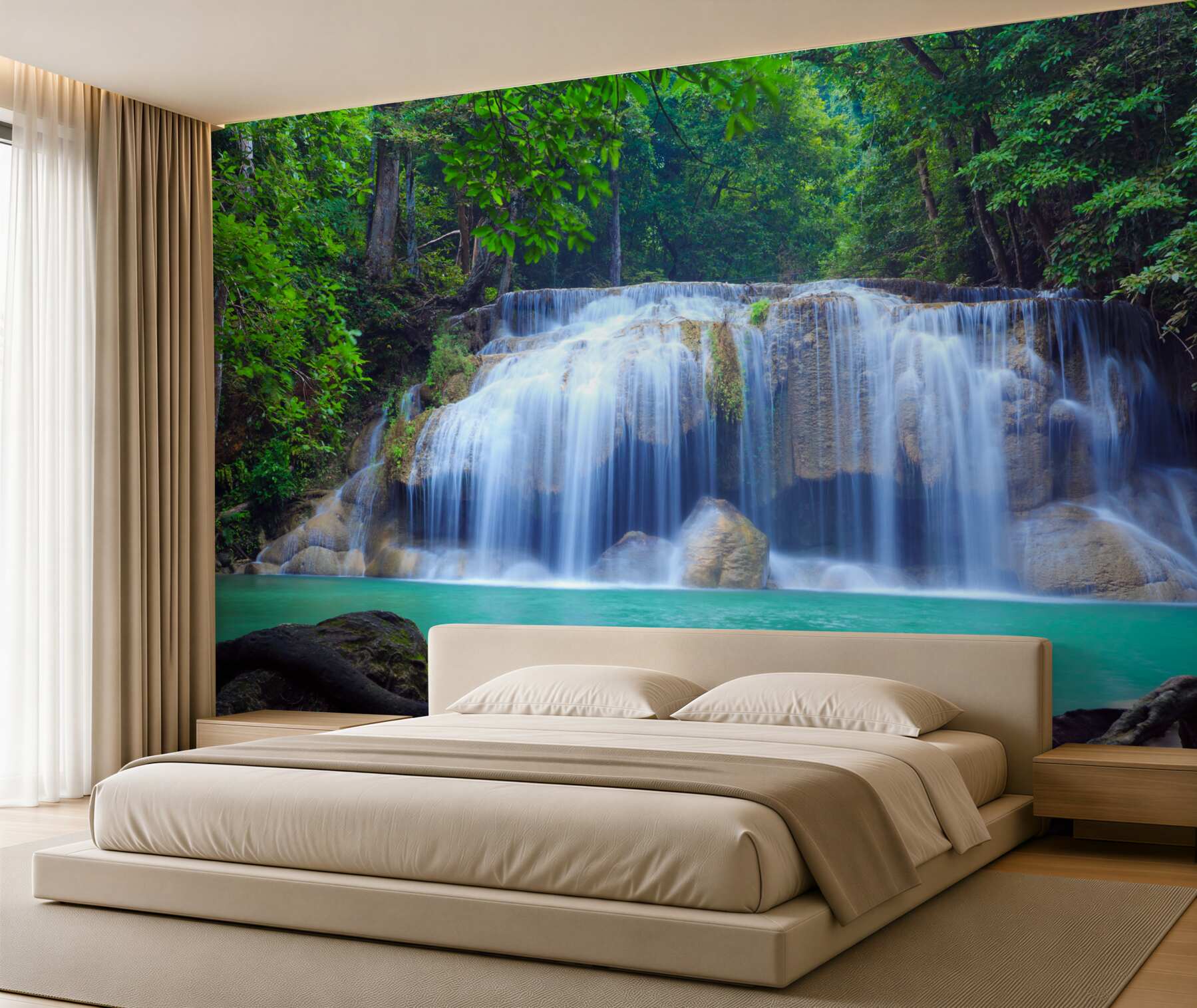 Fototapeta Erawan wodospad, Kanchanaburi, Tajlandia?v23