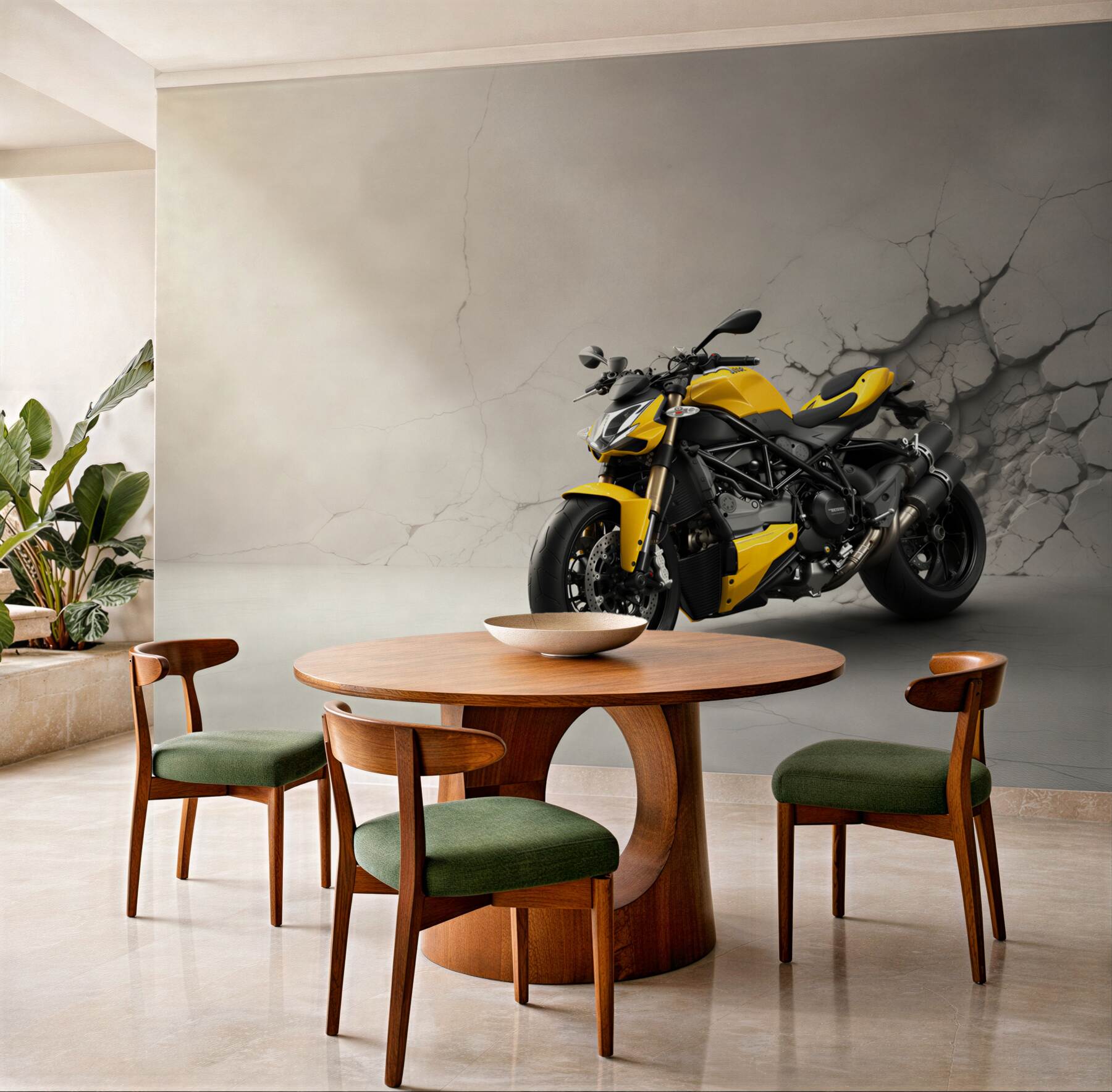 Fototapeta Motocykl, pojazd i żółty?v23