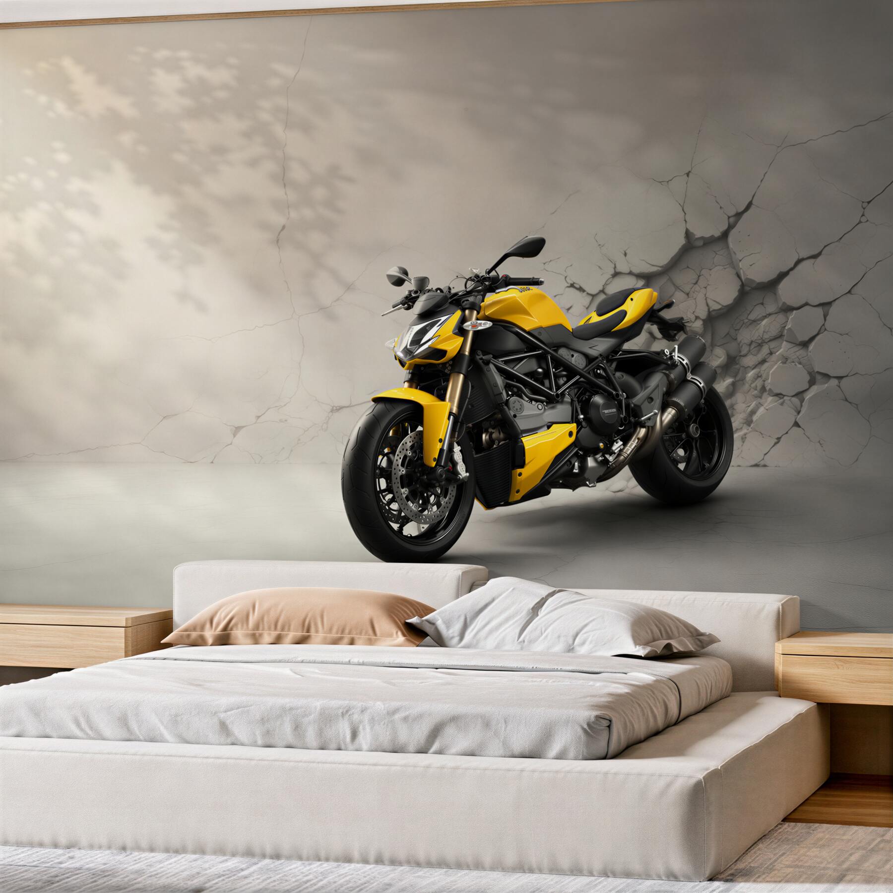 Fototapeta Motocykl, pojazd i żółty?v23