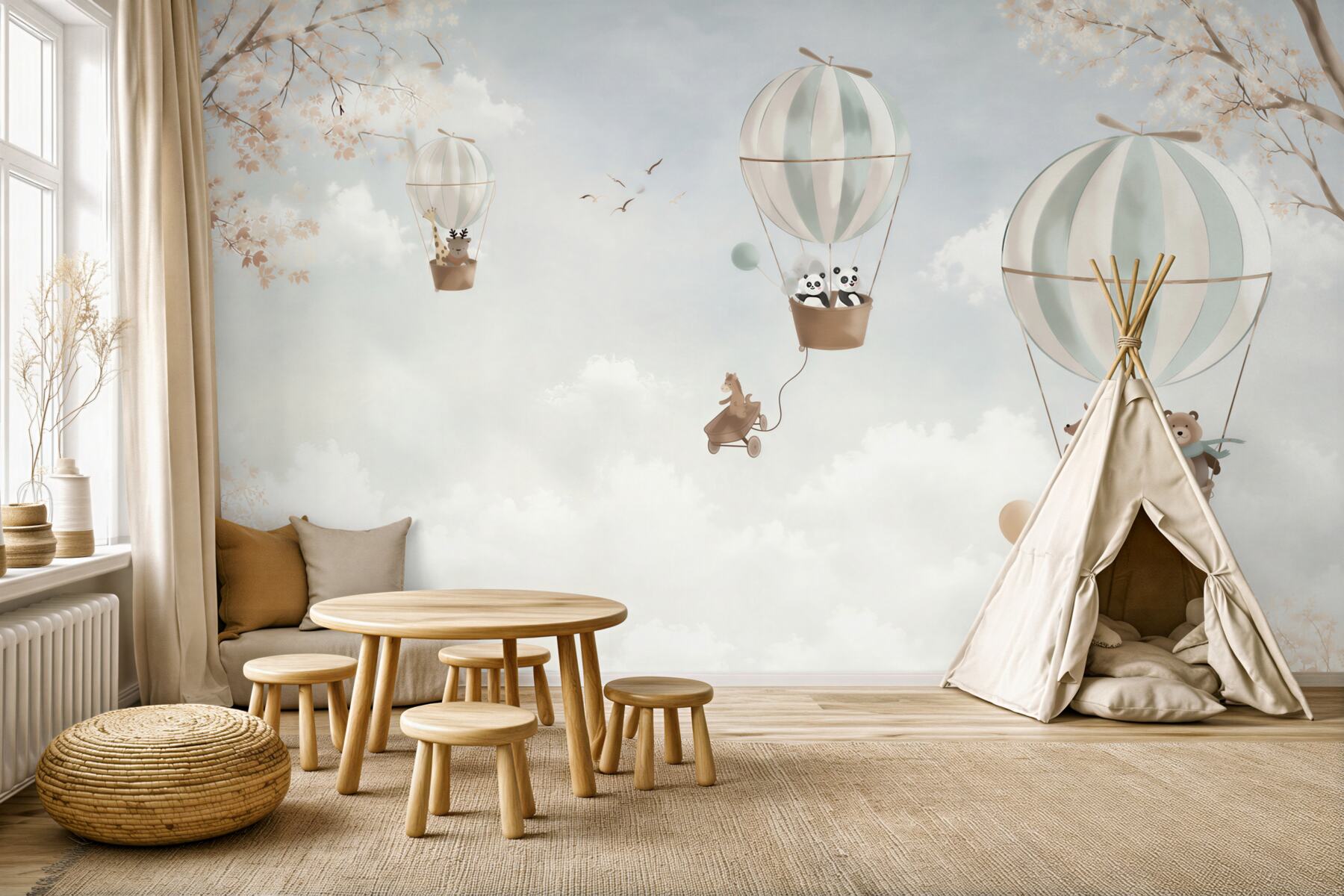 Fototapeta Balon na gorące powietrze, produkt i ilustracja?v23