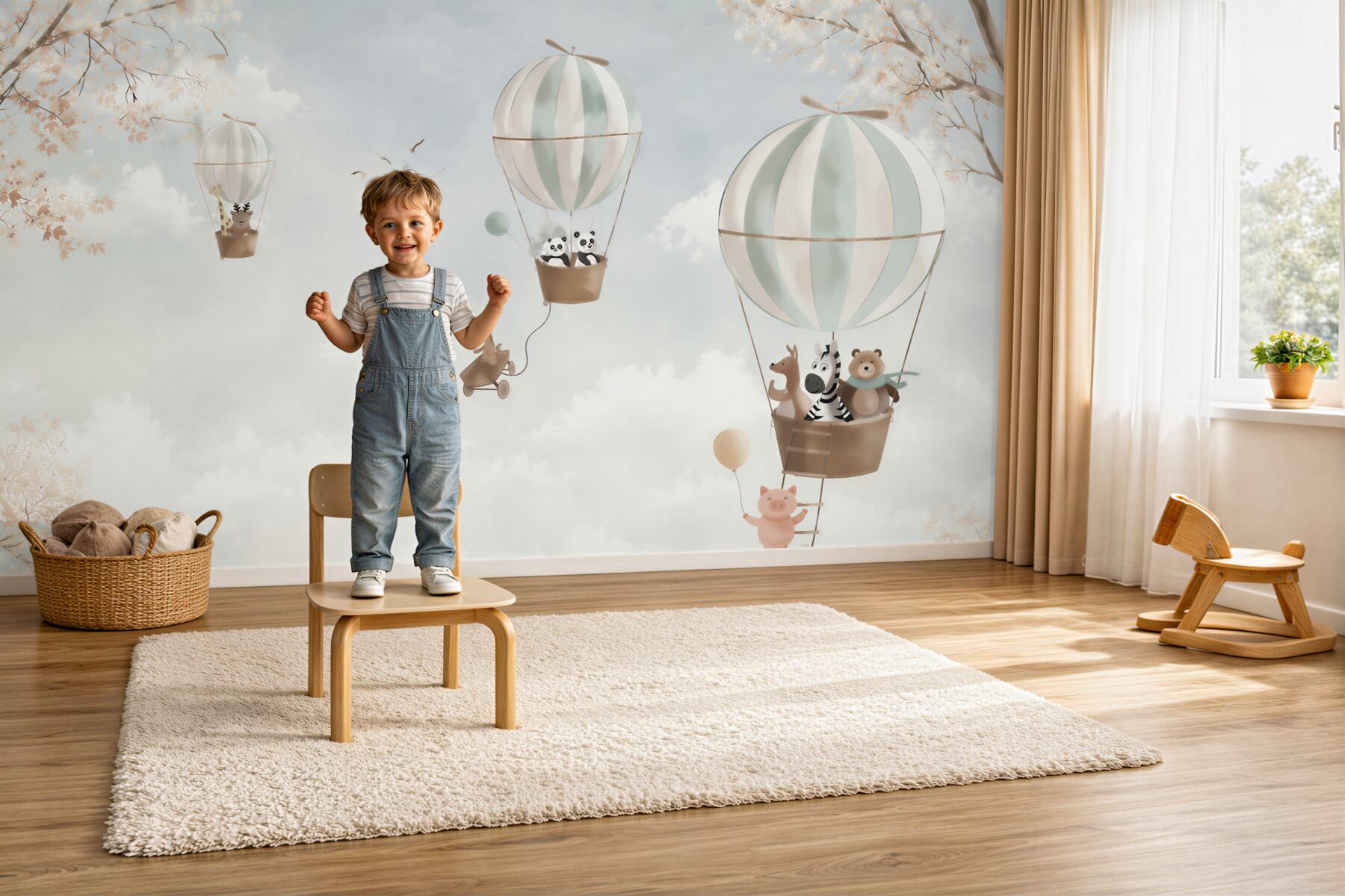 Fototapeta Balon na gorące powietrze, produkt i ilustracja?v23