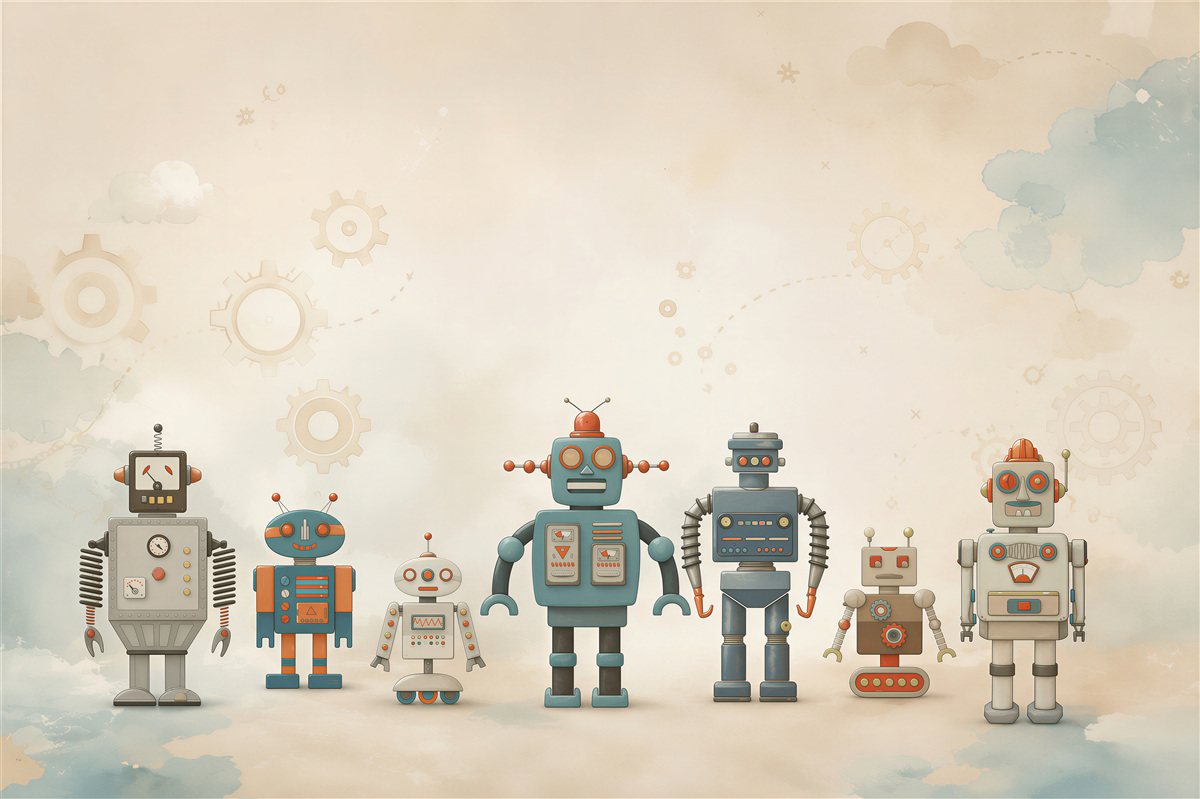 Fototapeta Roboty w pokoju dziecinnym