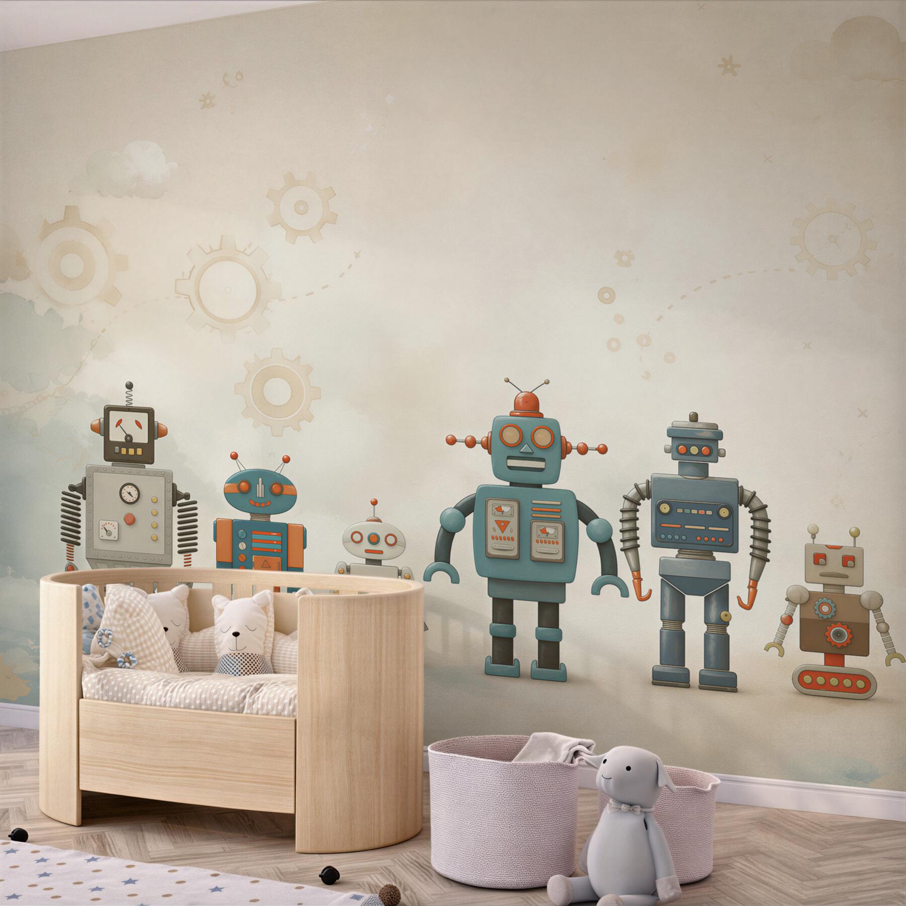 Fototapeta Roboty w pokoju dziecinnym?v23