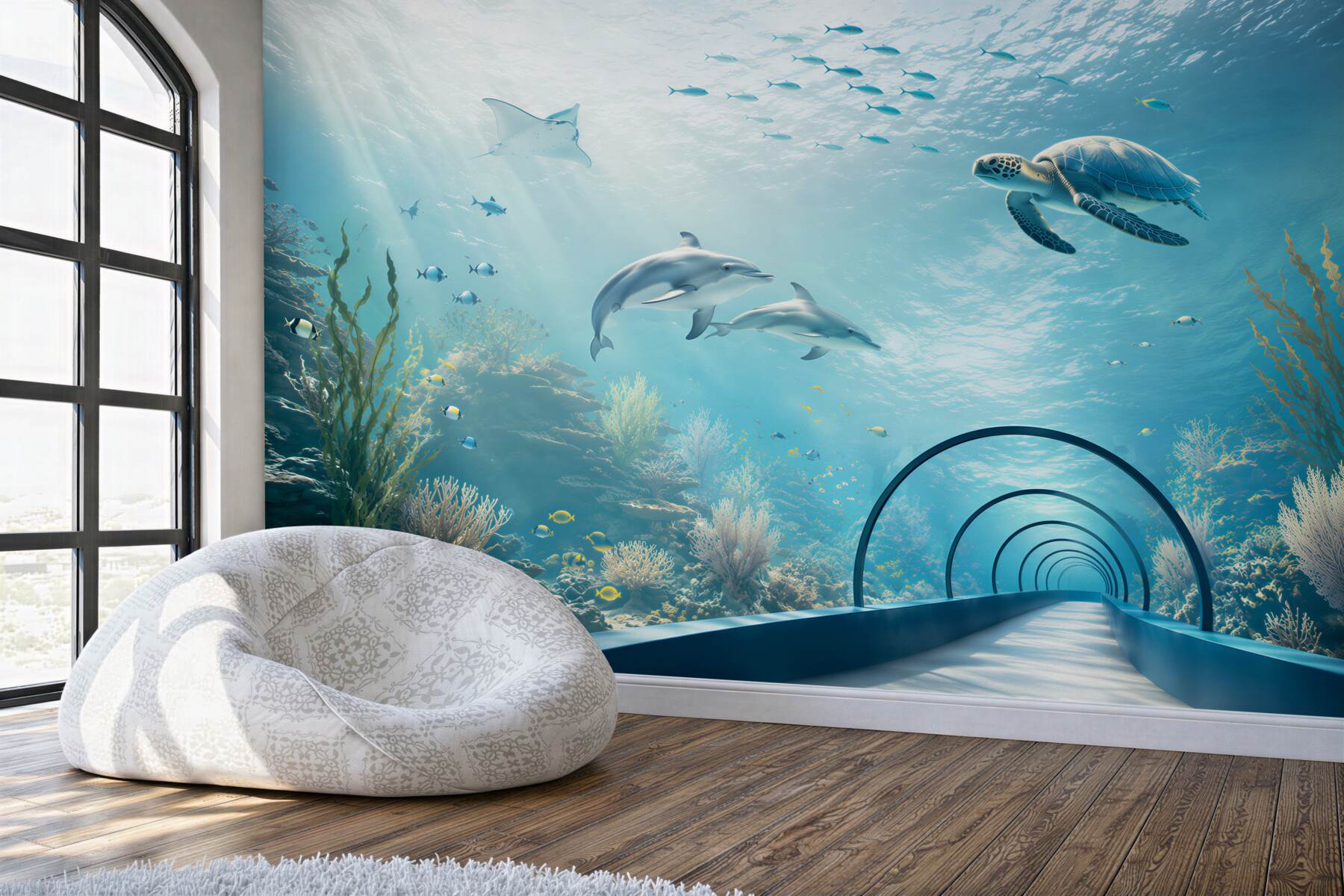 Fototapeta Oceanarium z delfinami?v23