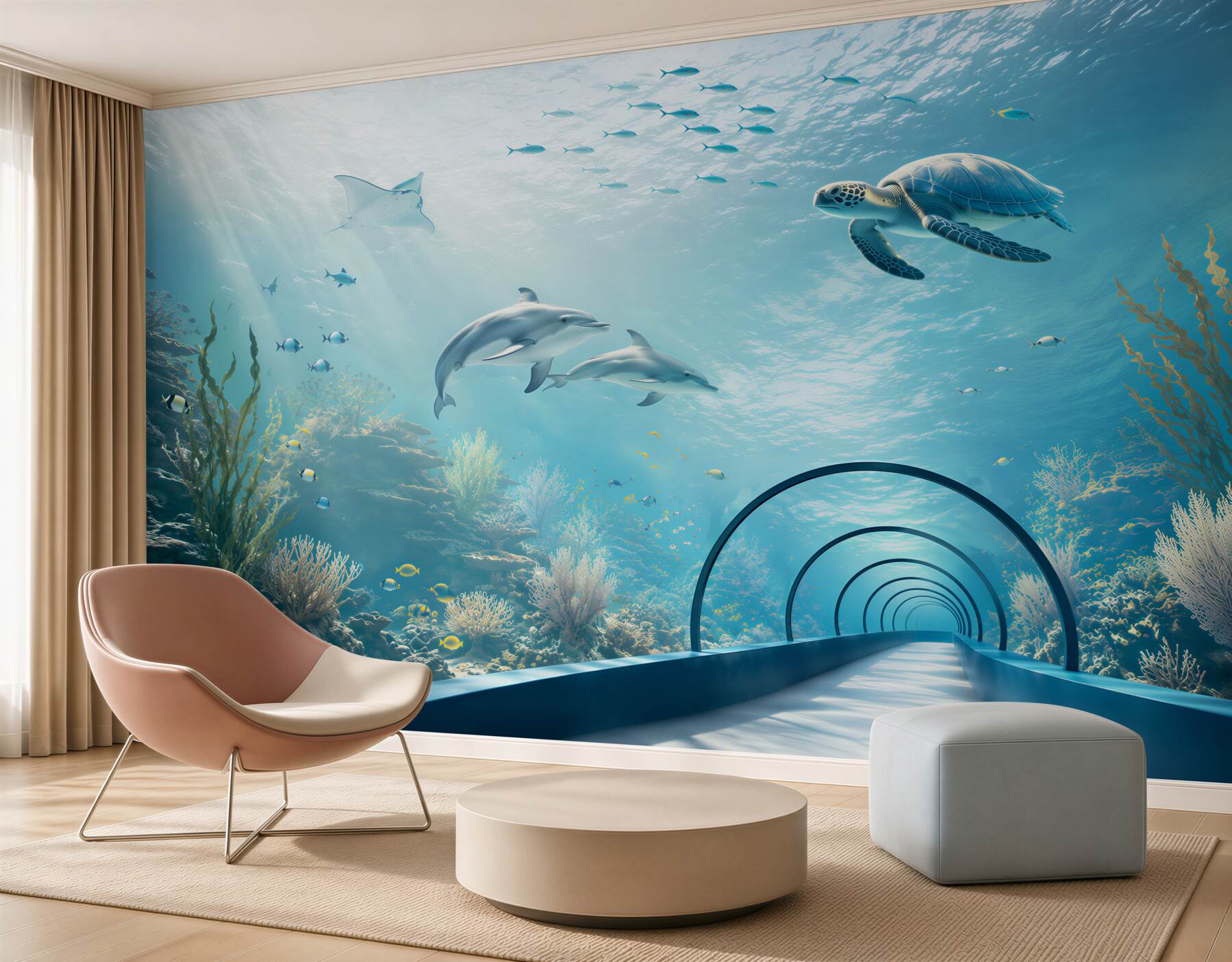 Fototapeta Oceanarium z delfinami?v23