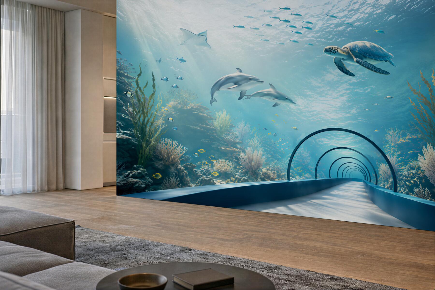 Fototapeta Oceanarium z delfinami?v23