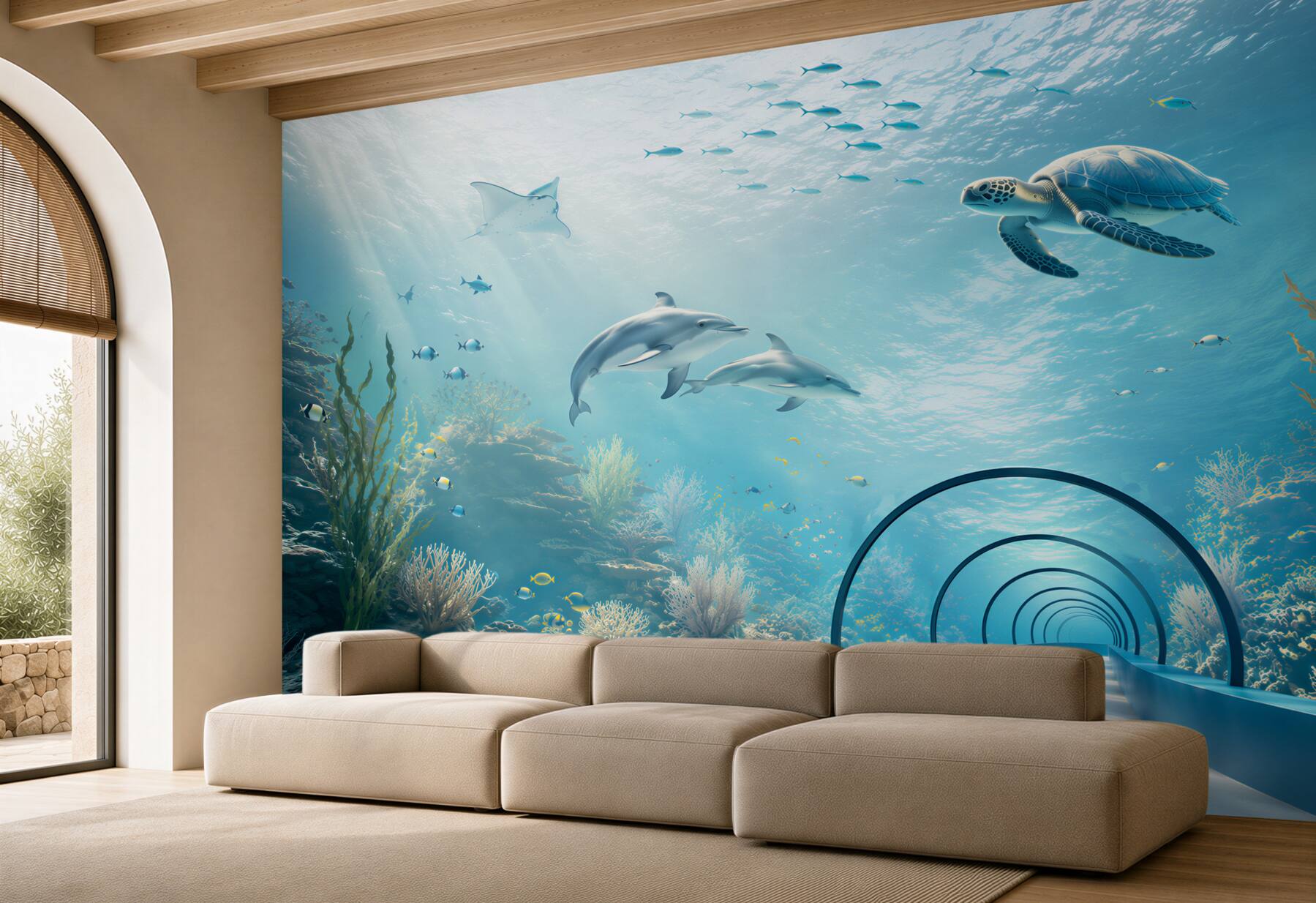 Fototapeta Oceanarium z delfinami?v23