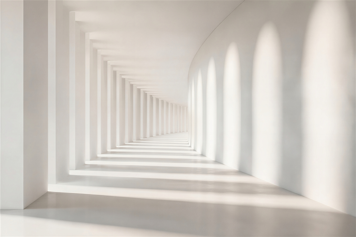 Fototapeta Biały tunel
