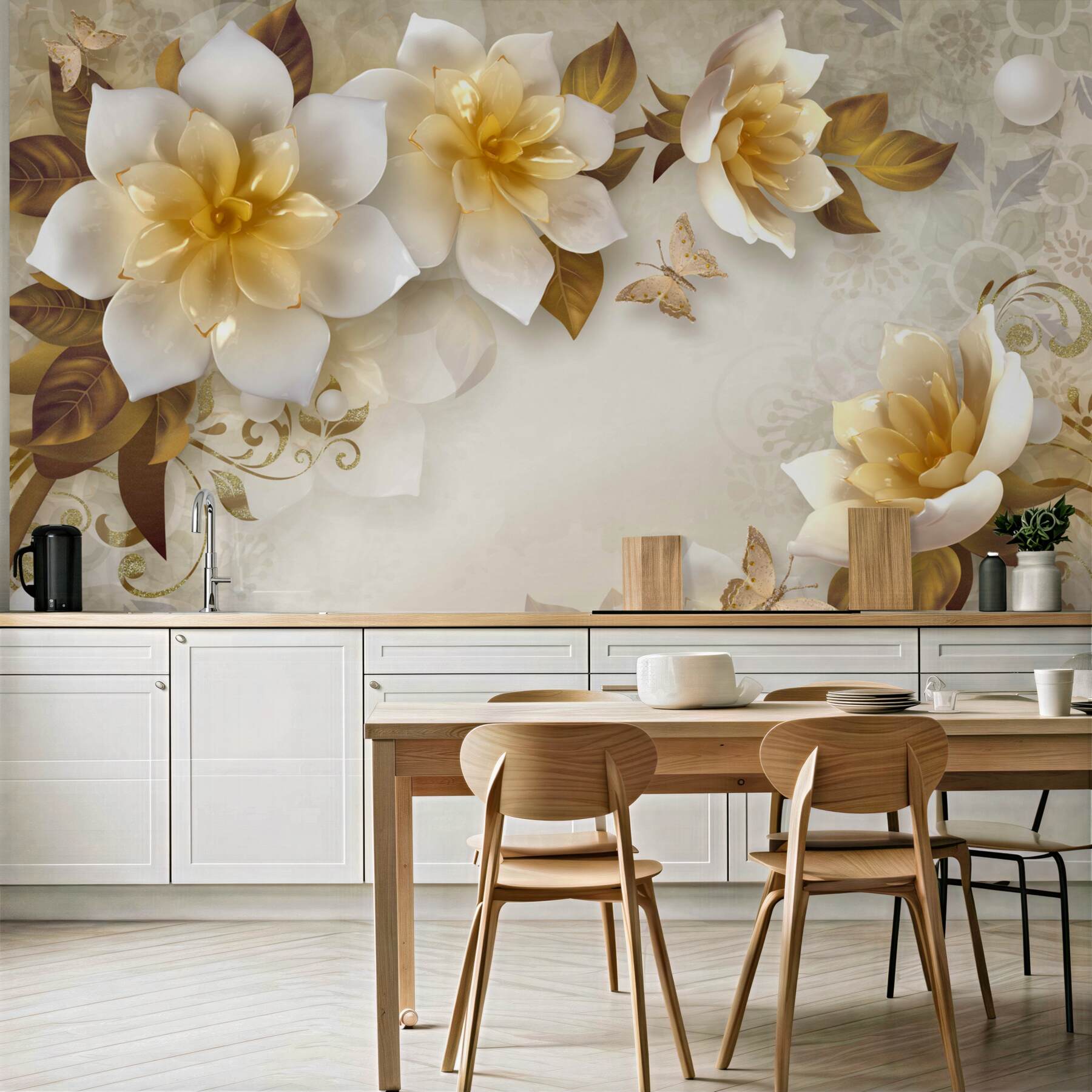Fototapeta PORCELANOWE KWIATY?v23