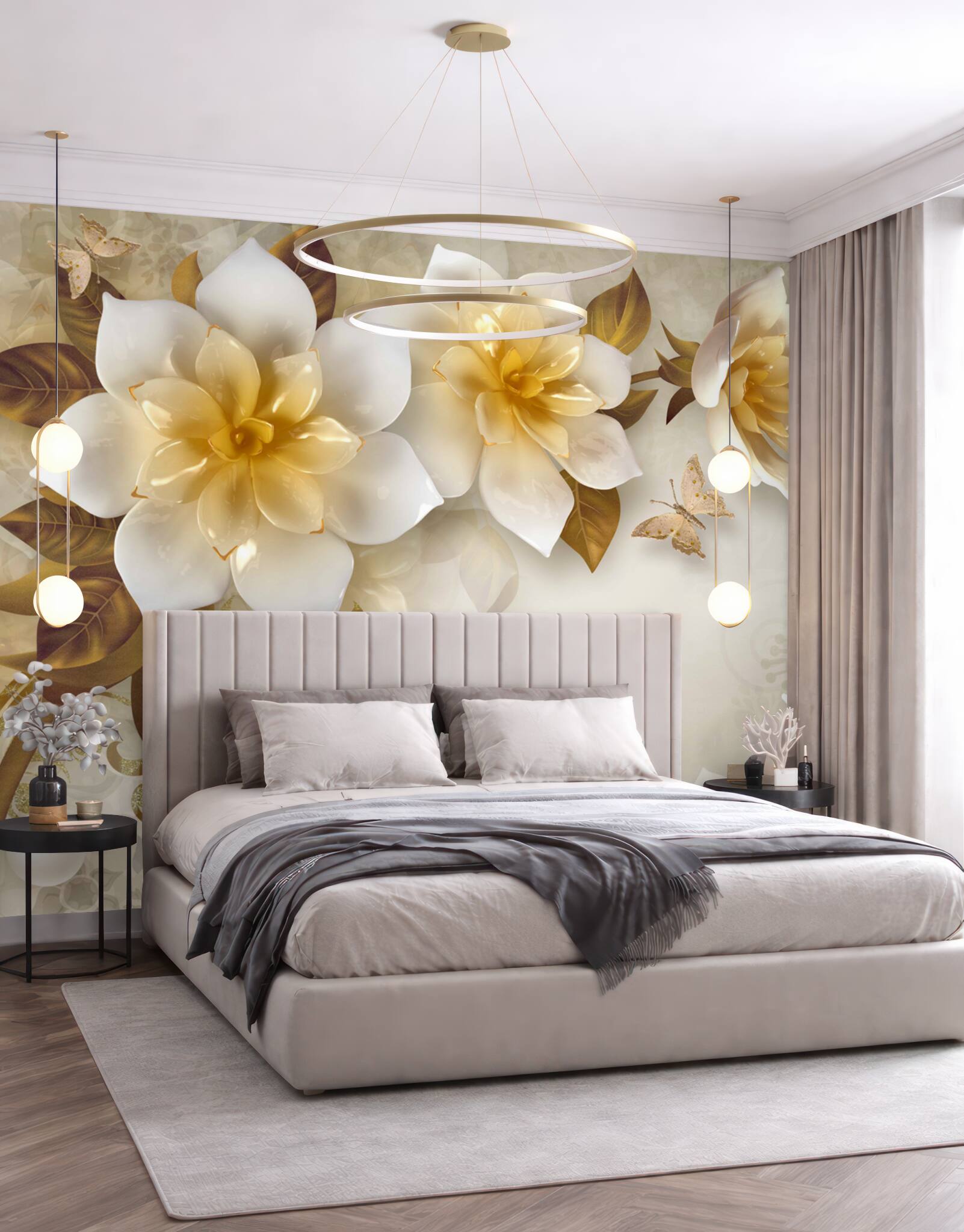 Fototapeta PORCELANOWE KWIATY?v23