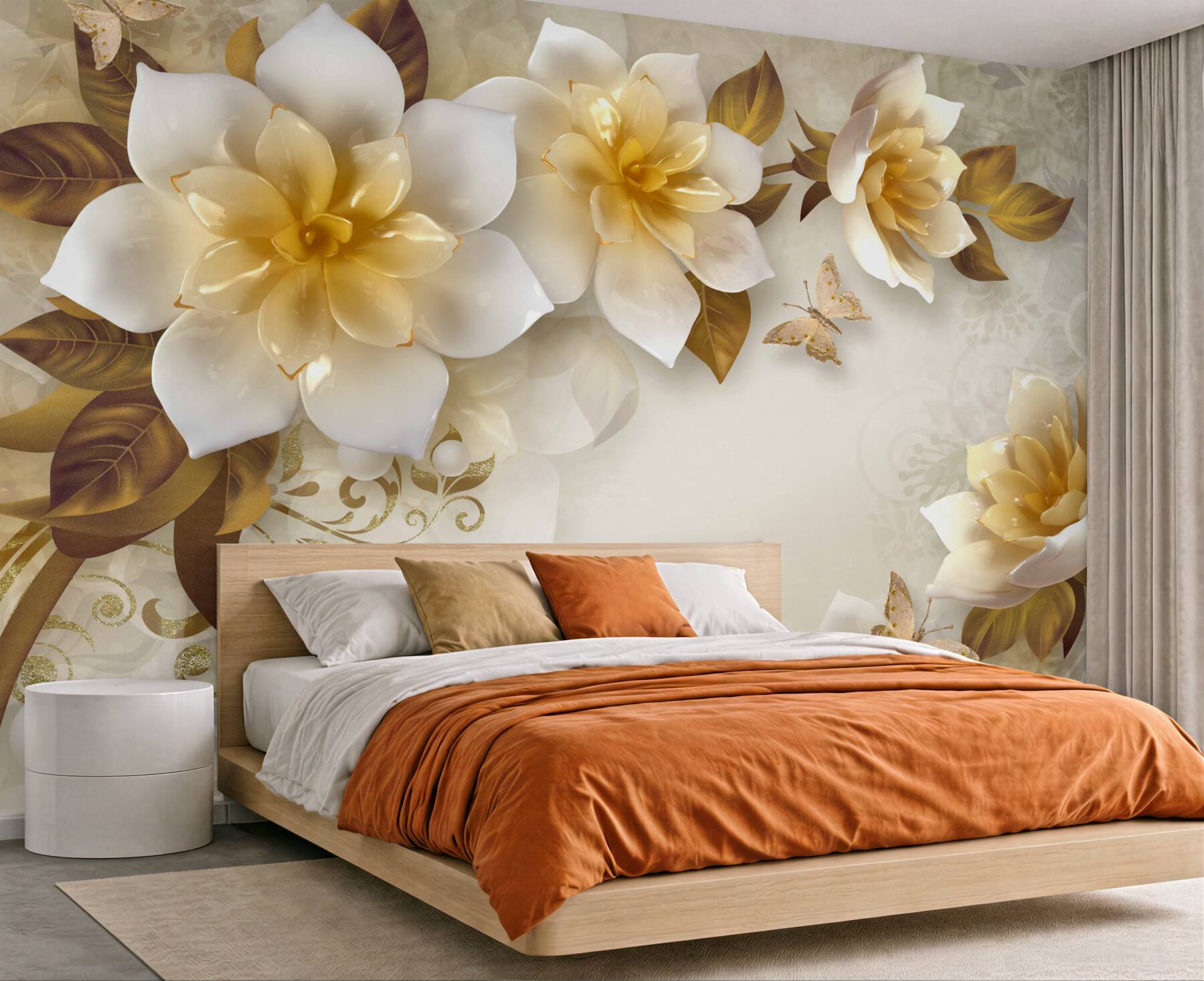Fototapeta PORCELANOWE KWIATY?v23